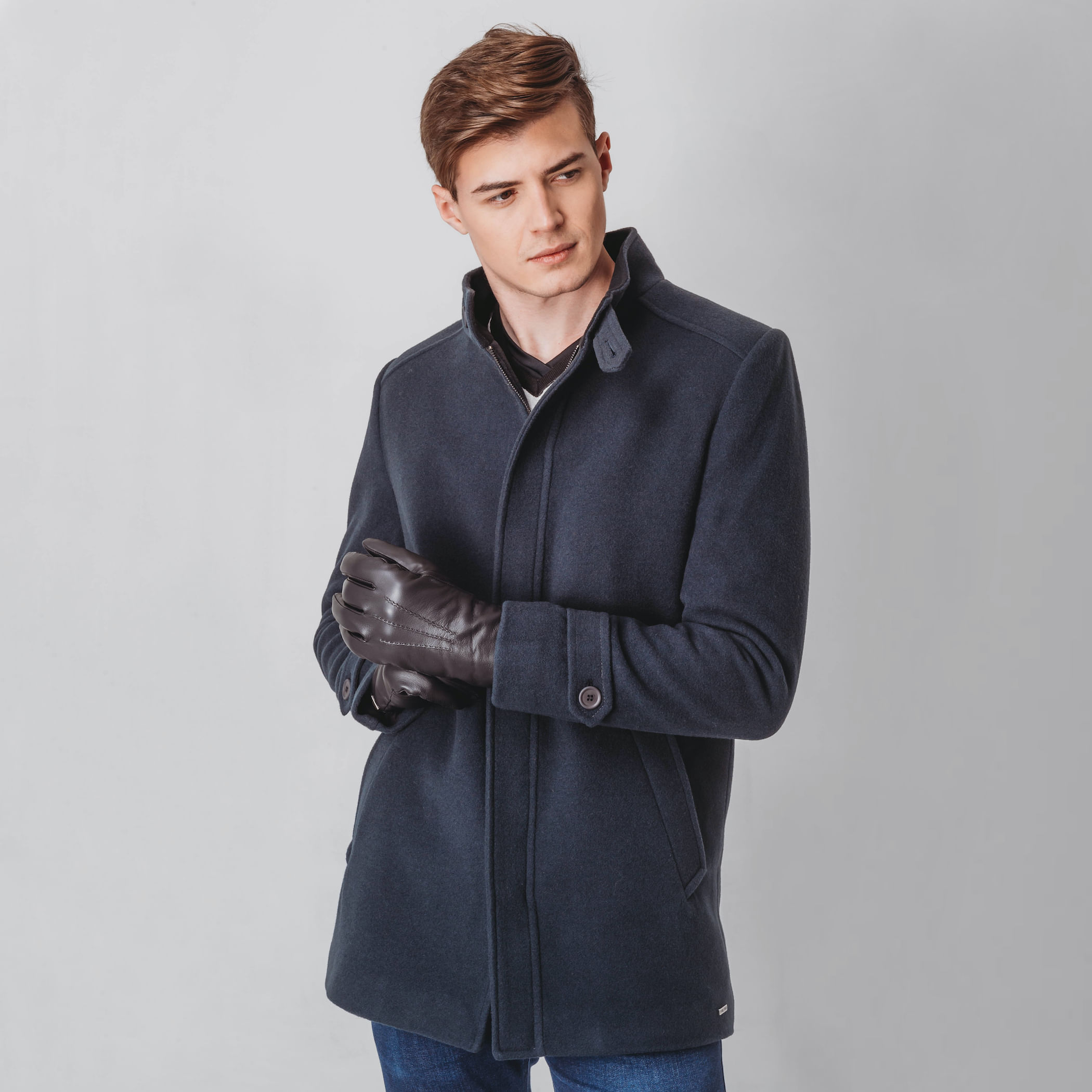 Casaco térmico Masculino New Wall Street em Lã Premium