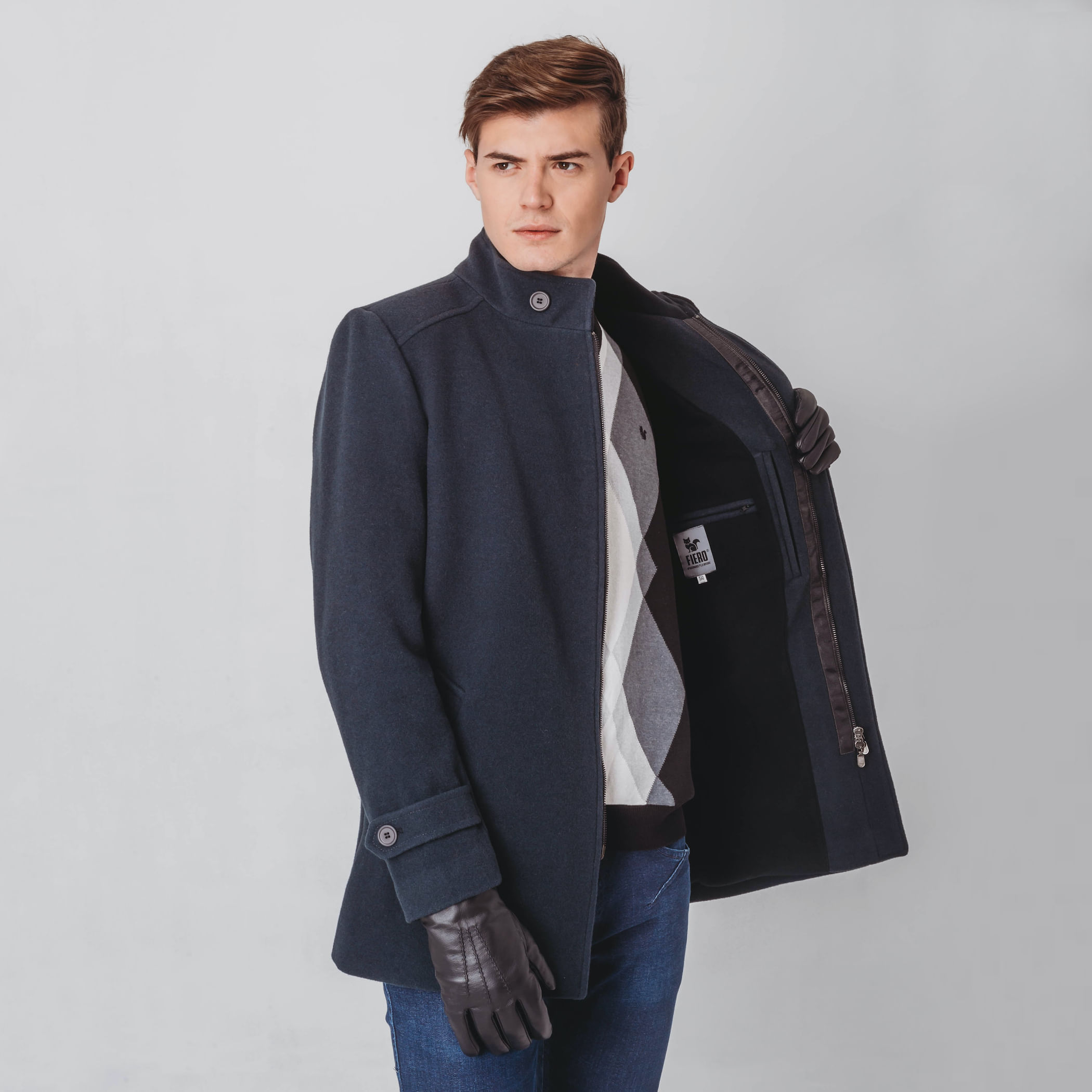Casaco térmico Masculino New Wall Street em Lã Premium