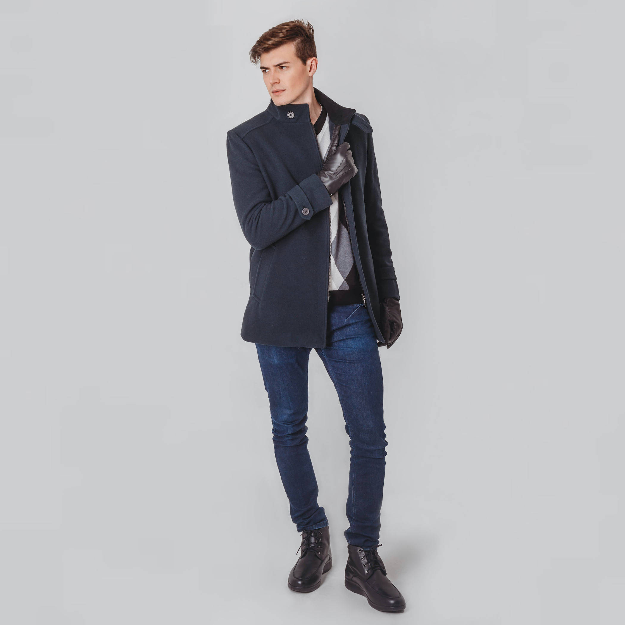 Casaco térmico Masculino New Wall Street em Lã Premium