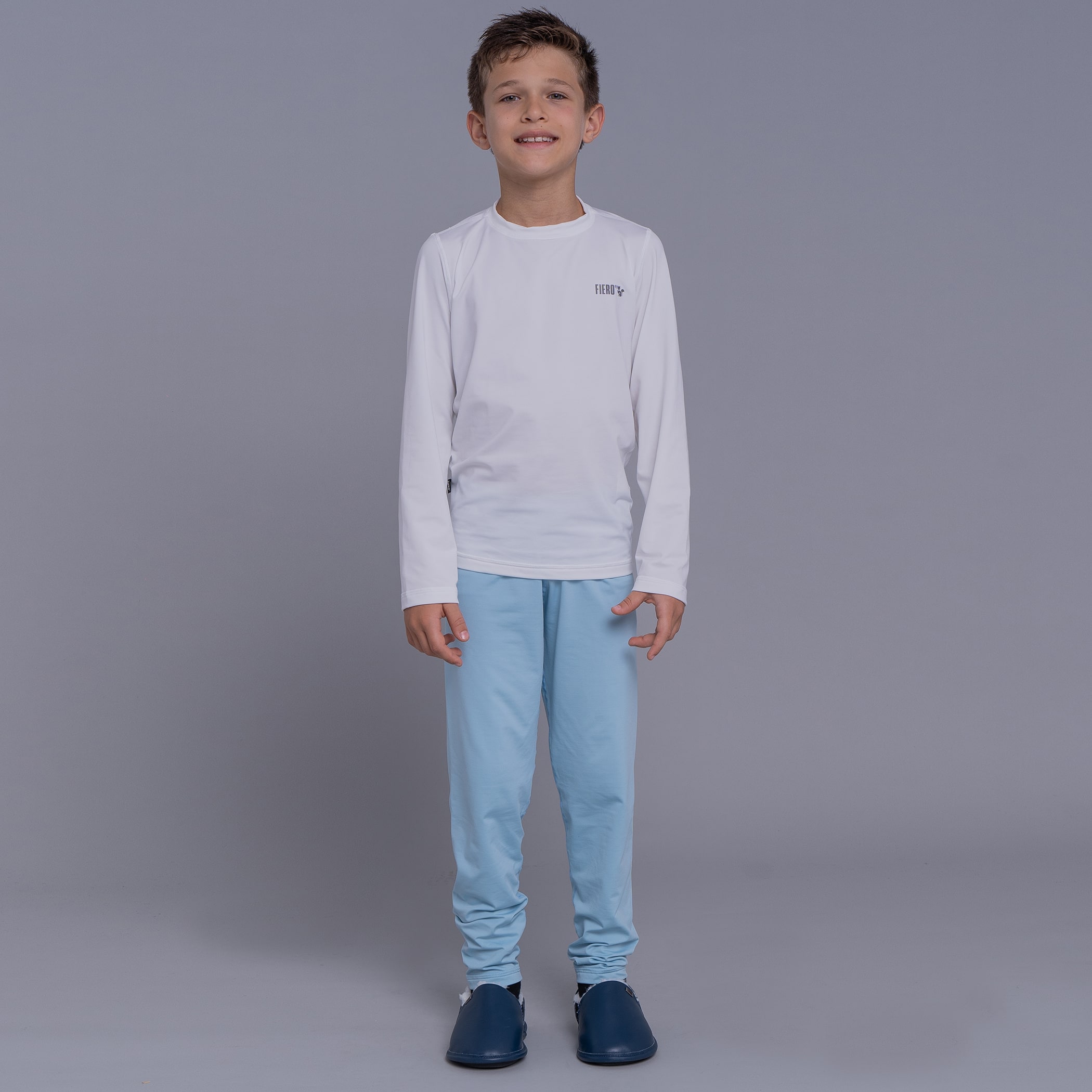 Calça térmica infantil segunda pele para o inverno e neve Thermo Premium Lite