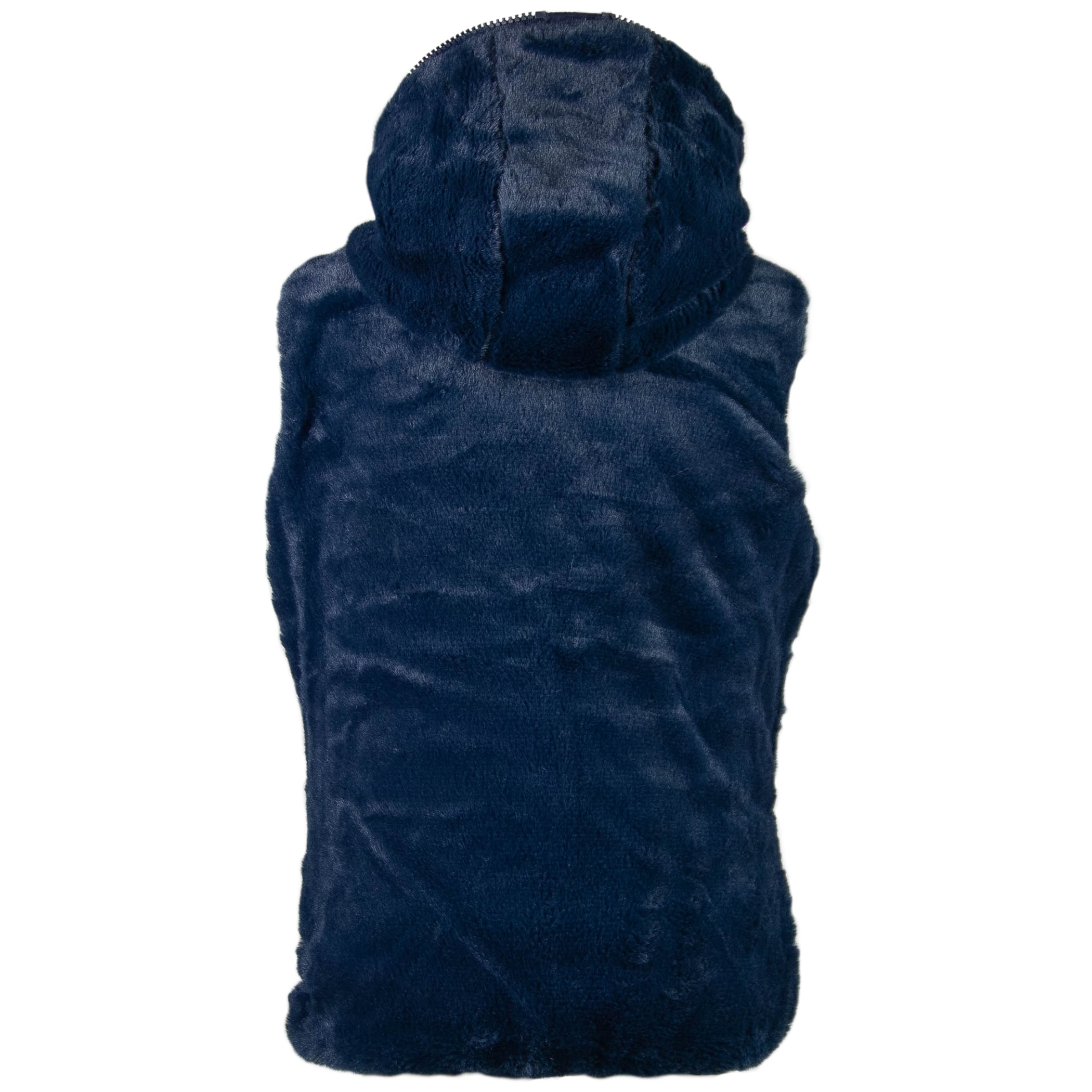 Colete infantil puffer Nagano reversível forrado com capuz