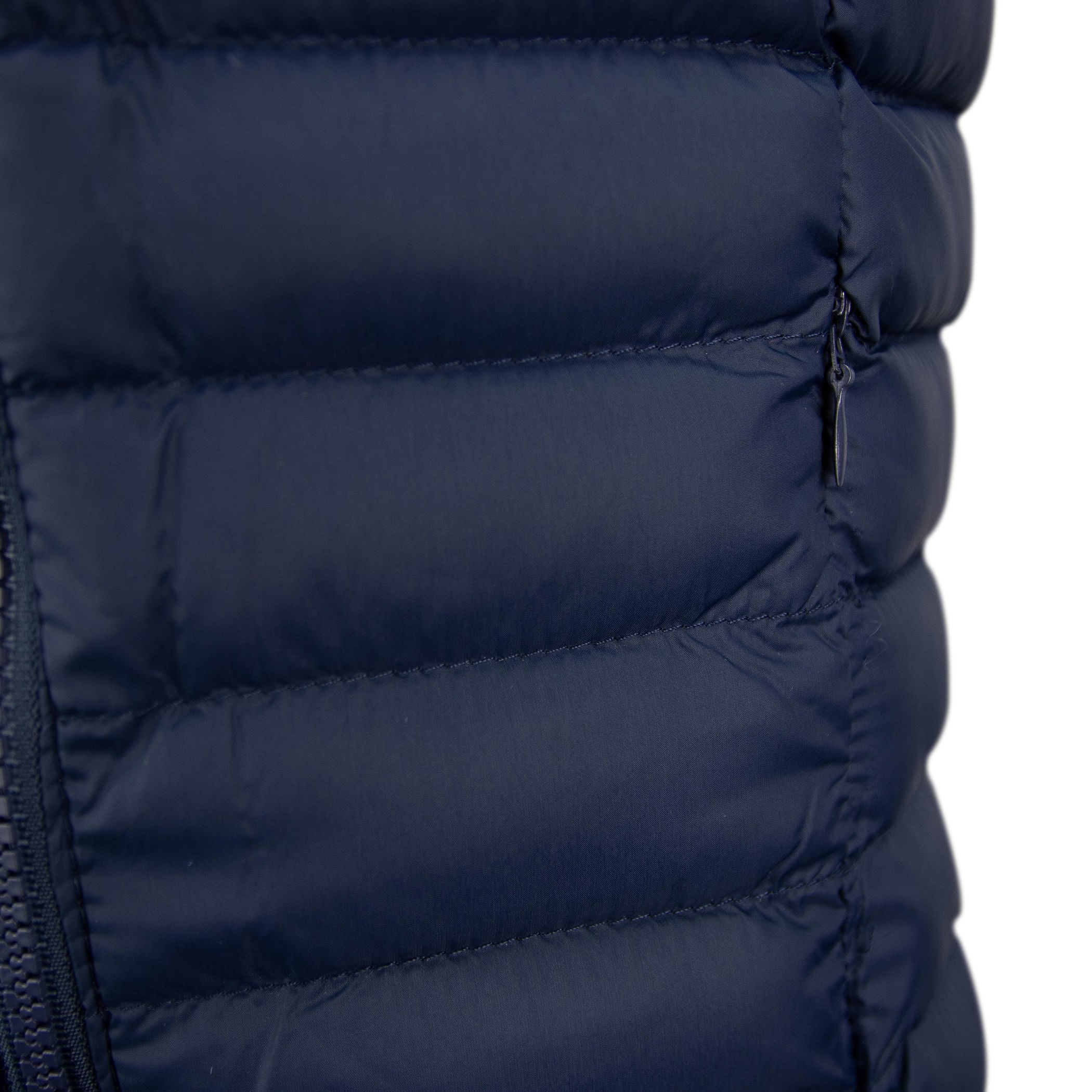 Colete infantil puffer Nagano reversível forrado com capuz