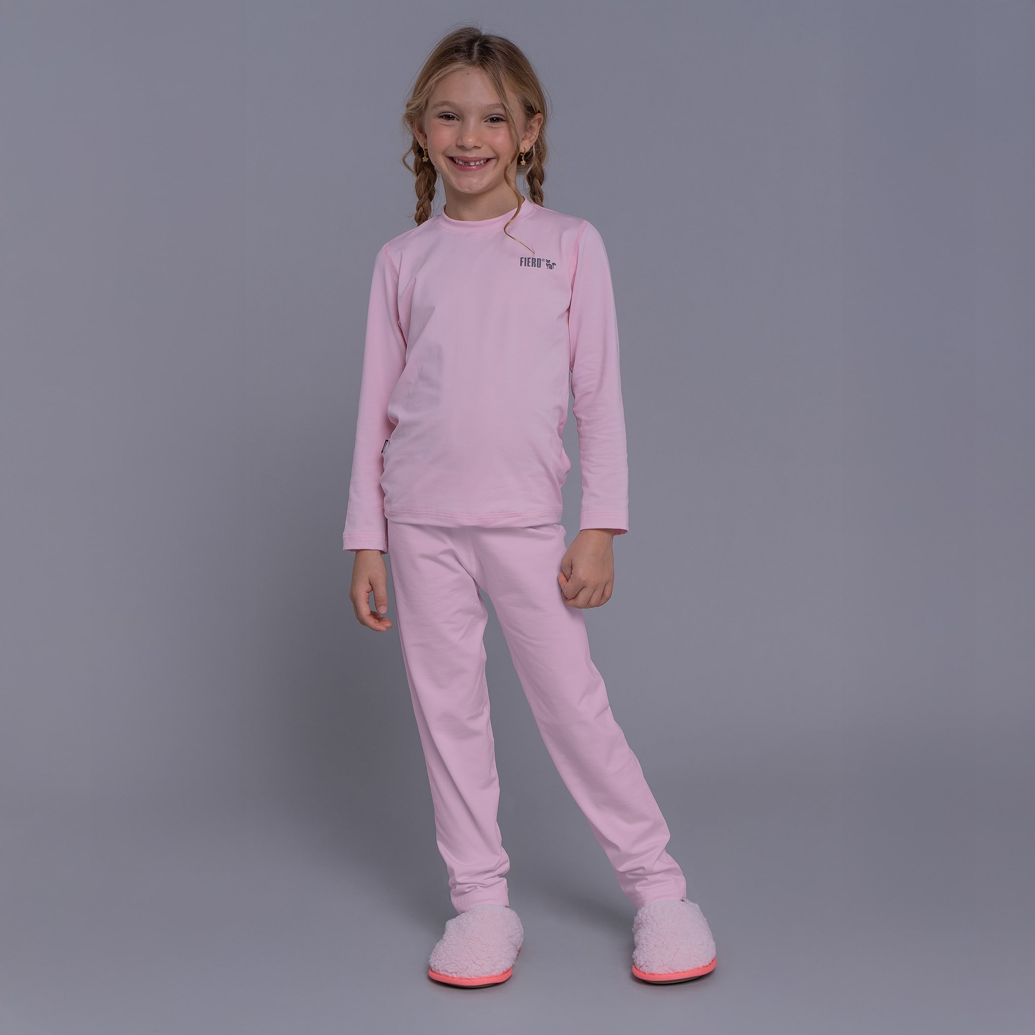 Calça térmica infantil segunda pele para o inverno e neve Thermo Premium Lite