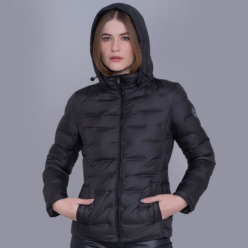 Jaqueta Feminina puffer Soft Alpine Kolla capuz removível