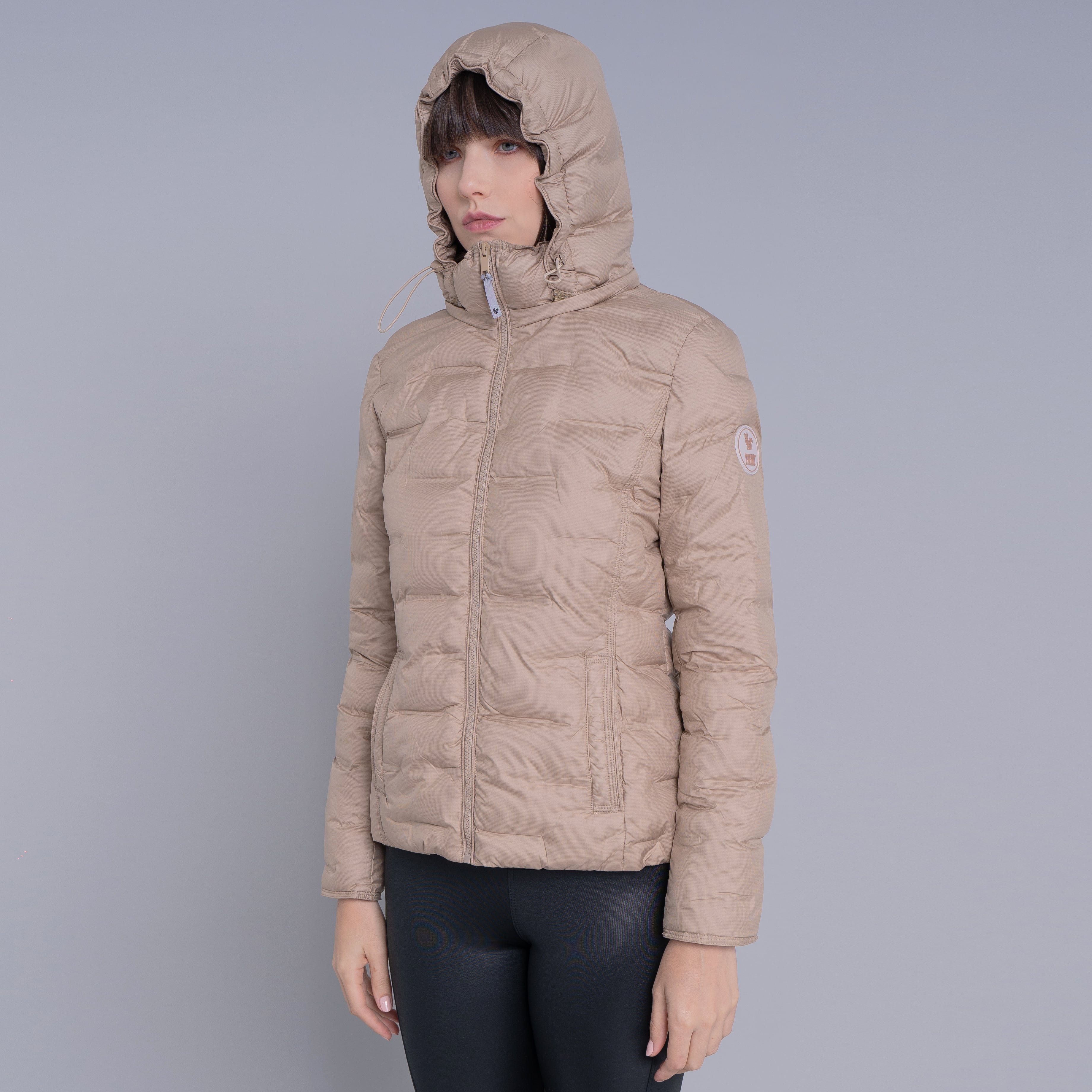 Jaqueta Feminina puffer Soft Alpine Kolla capuz removível