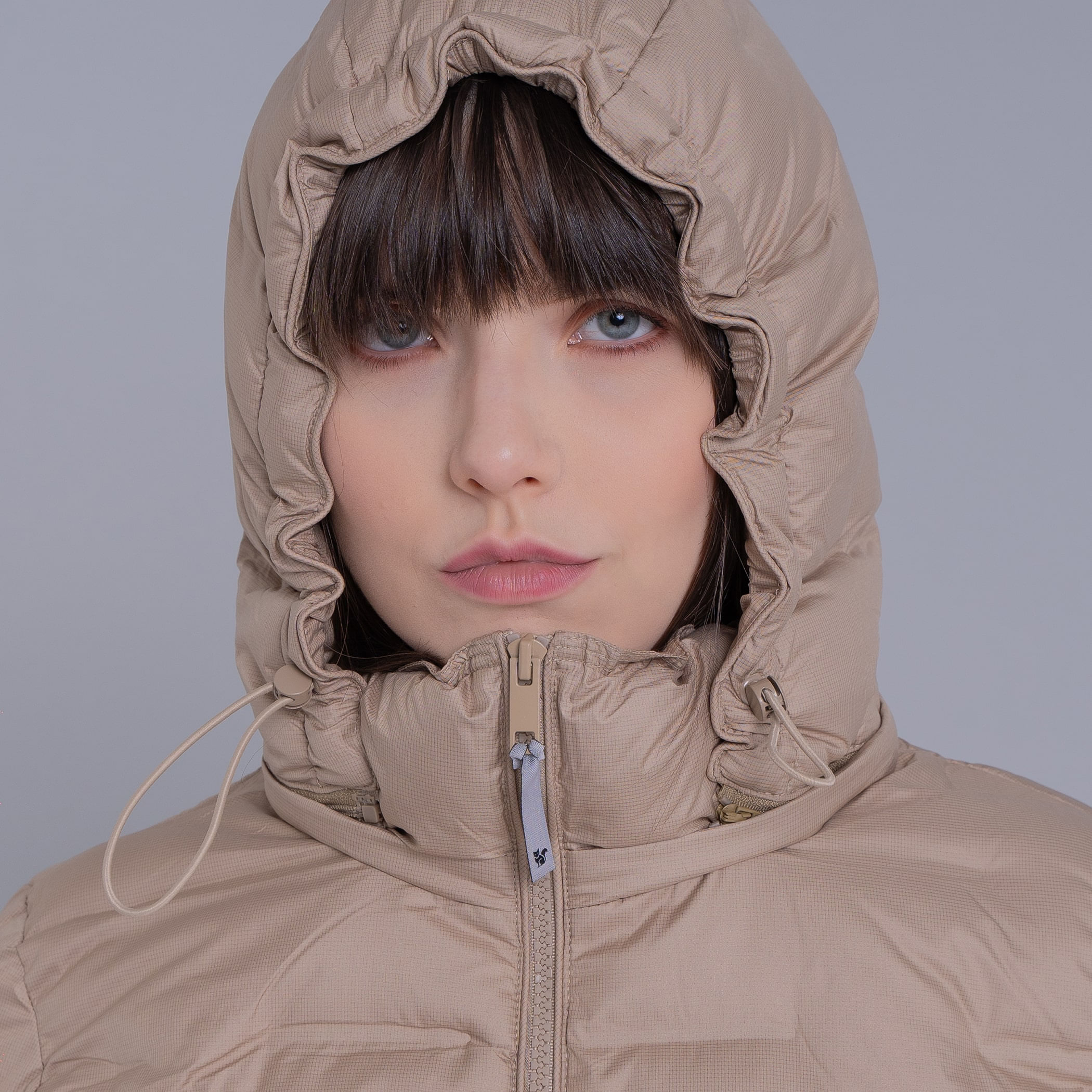 Jaqueta Feminina puffer Soft Alpine Kolla capuz removível