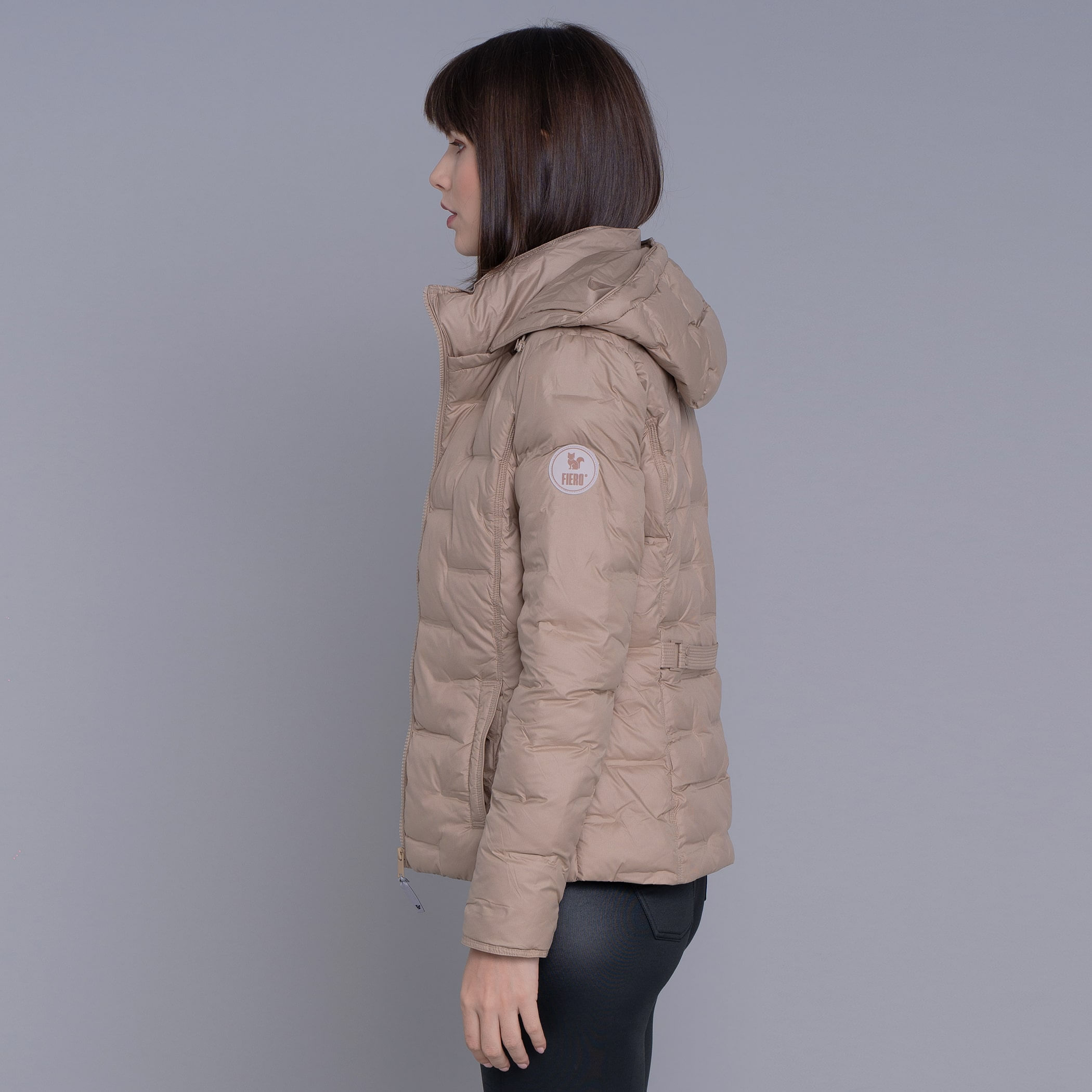 Jaqueta Feminina puffer Soft Alpine Kolla capuz removível