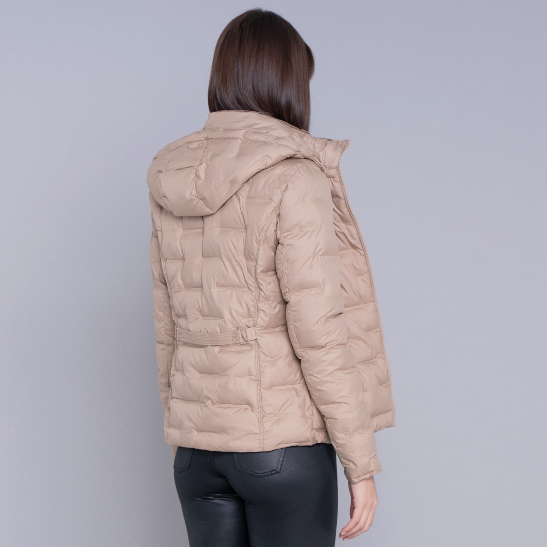 Jaqueta Feminina puffer Soft Alpine Kolla capuz removível