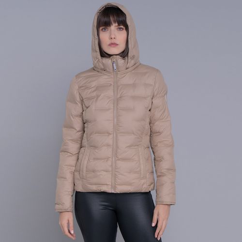 Jaqueta Feminina puffer Soft Alpine Kolla capuz removível