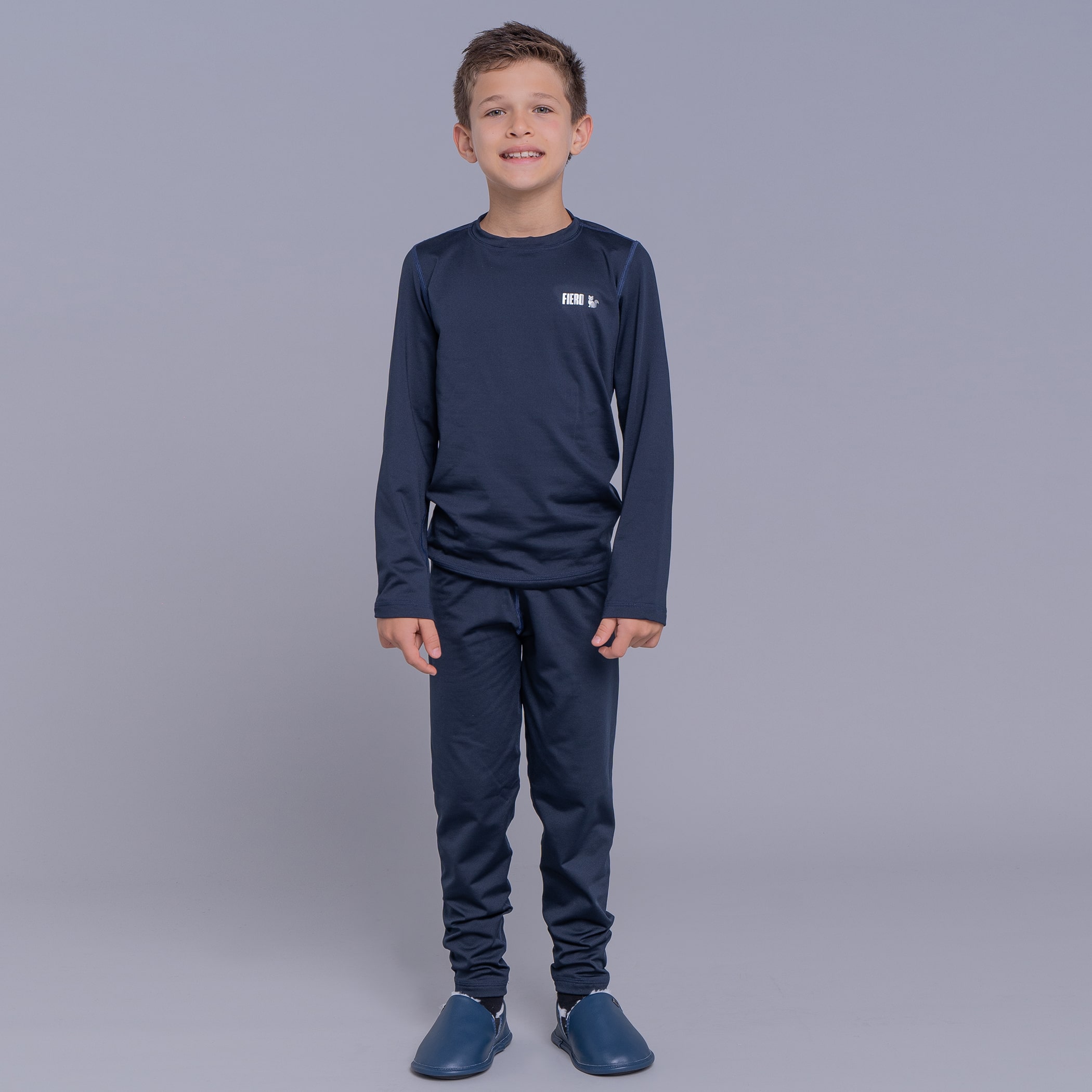 Pantufa Infantil de couro para o inverno em lã sintética Urupema Ref.:21803