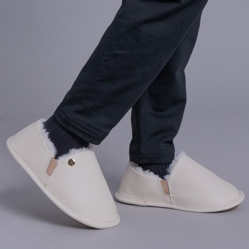 Pantufa Infantil de couro para o inverno em lã sintética Urupema Ref.:21803