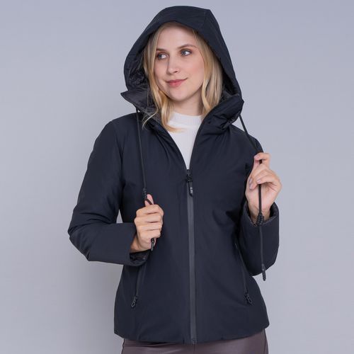 Jaqueta Feminina reversível para neve Soft Alpine Wasi capuz removível