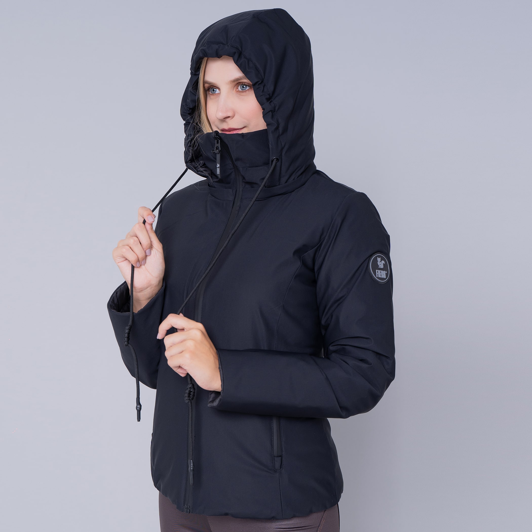 Jaqueta Feminina reversível para neve Soft Alpine Wasi capuz removível