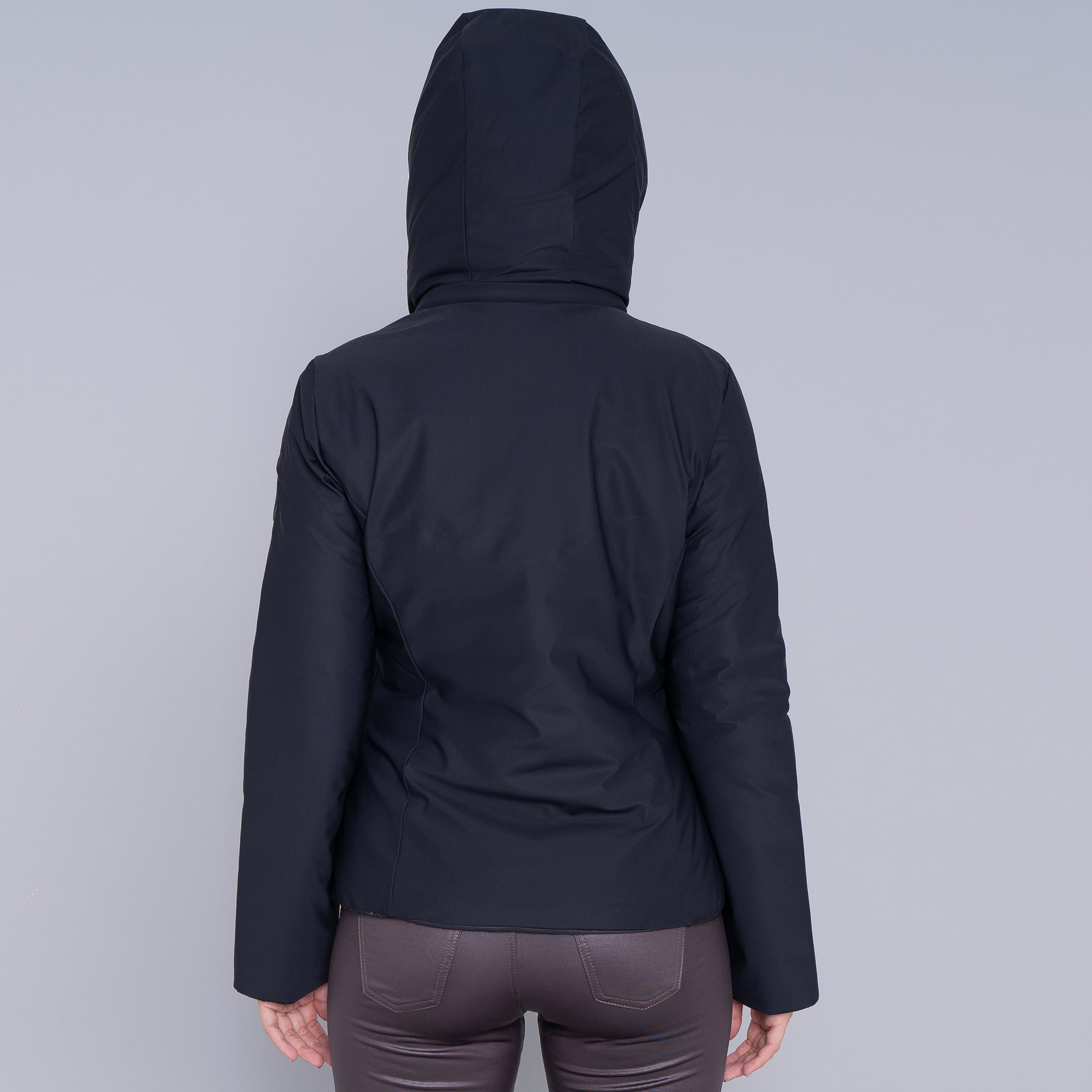 Jaqueta Feminina reversível para neve Soft Alpine Wasi capuz removível