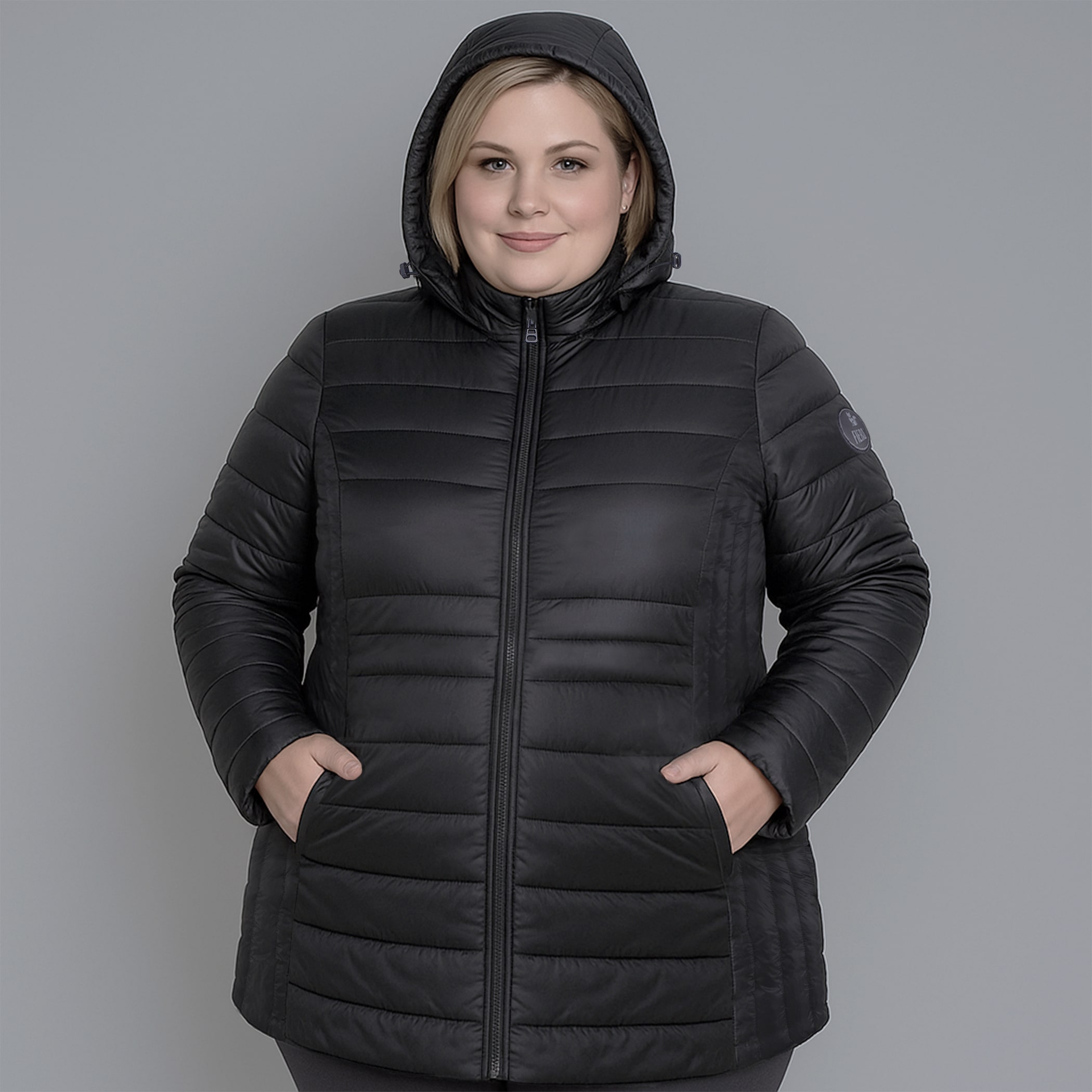 Casaco feminino puffer plus size Ultralight Alpine Zonda de pluma