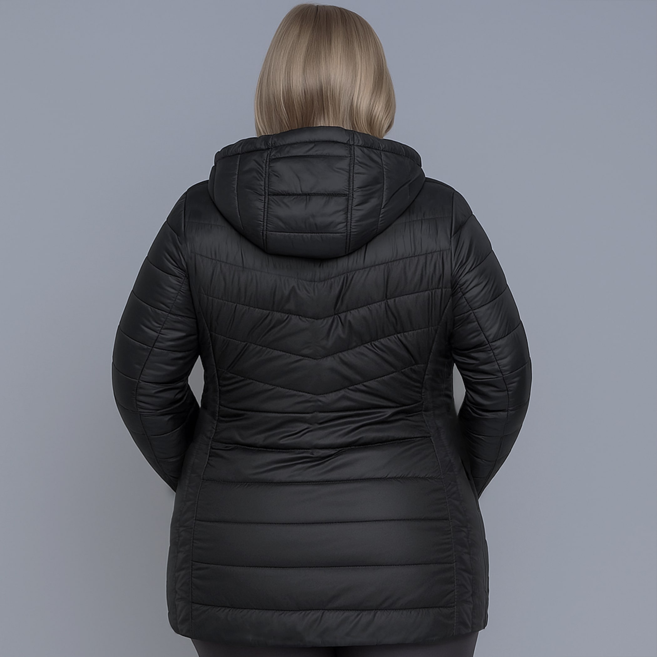 Casaco feminino puffer plus size Ultralight Alpine Zonda de pluma
