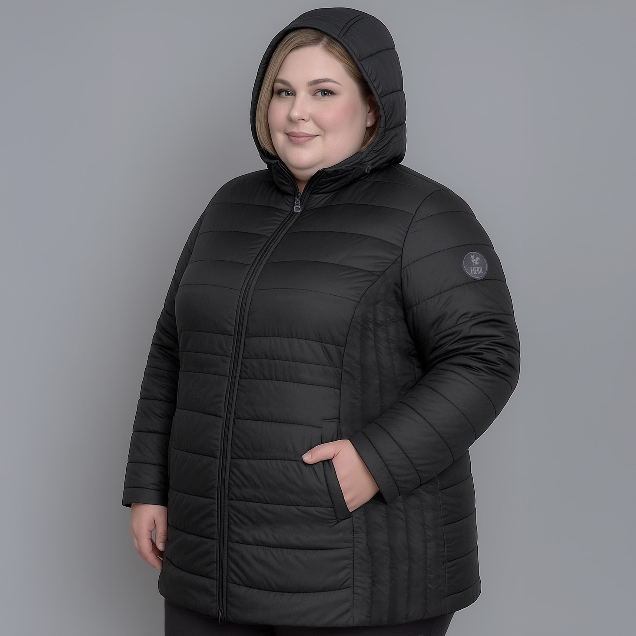 Casaco feminino puffer plus size Ultralight Alpine Zonda de pluma