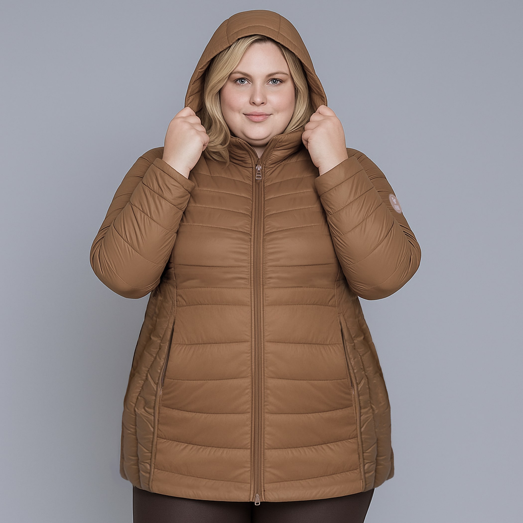 Casaco feminino puffer plus size Ultralight Alpine Zonda de pluma