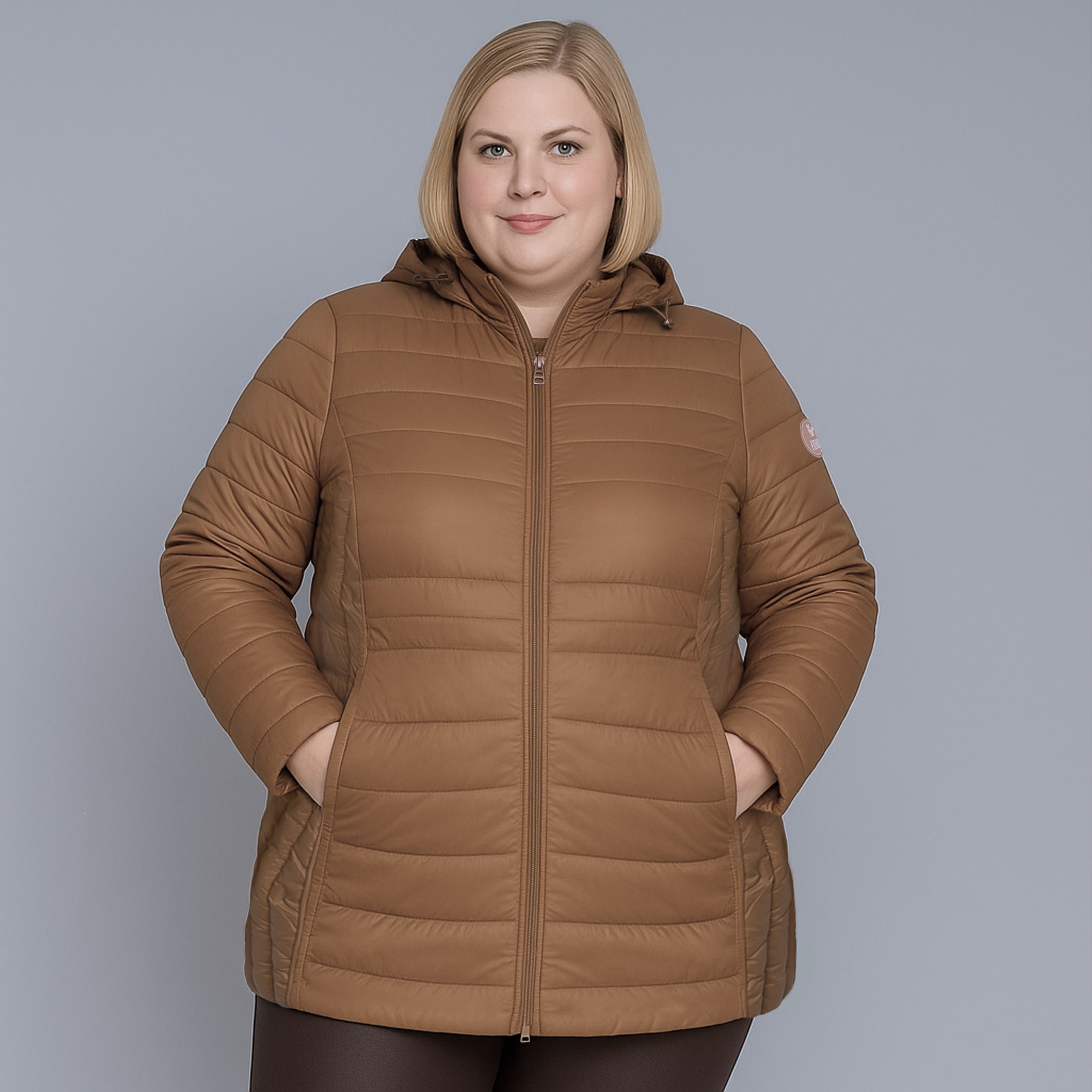 Casaco feminino puffer plus size Ultralight Alpine Zonda de pluma