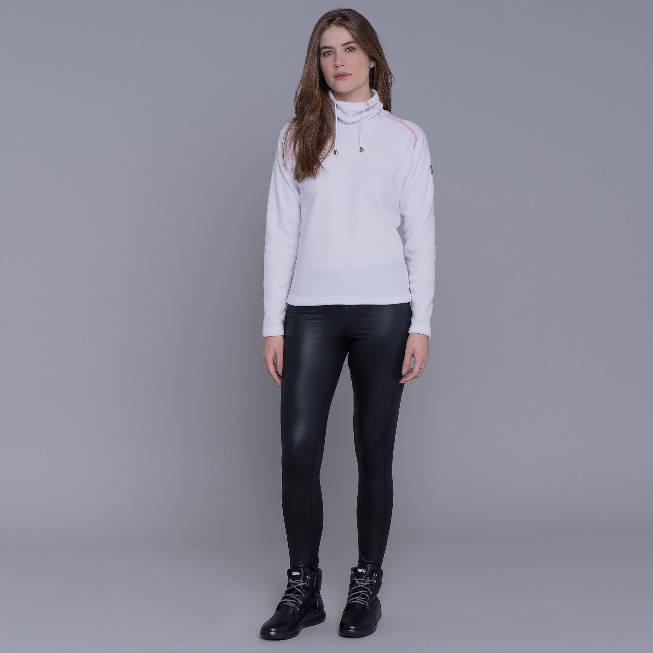 Fleece Térmico Feminino Gola Alta para neve e frio Michigan Lite