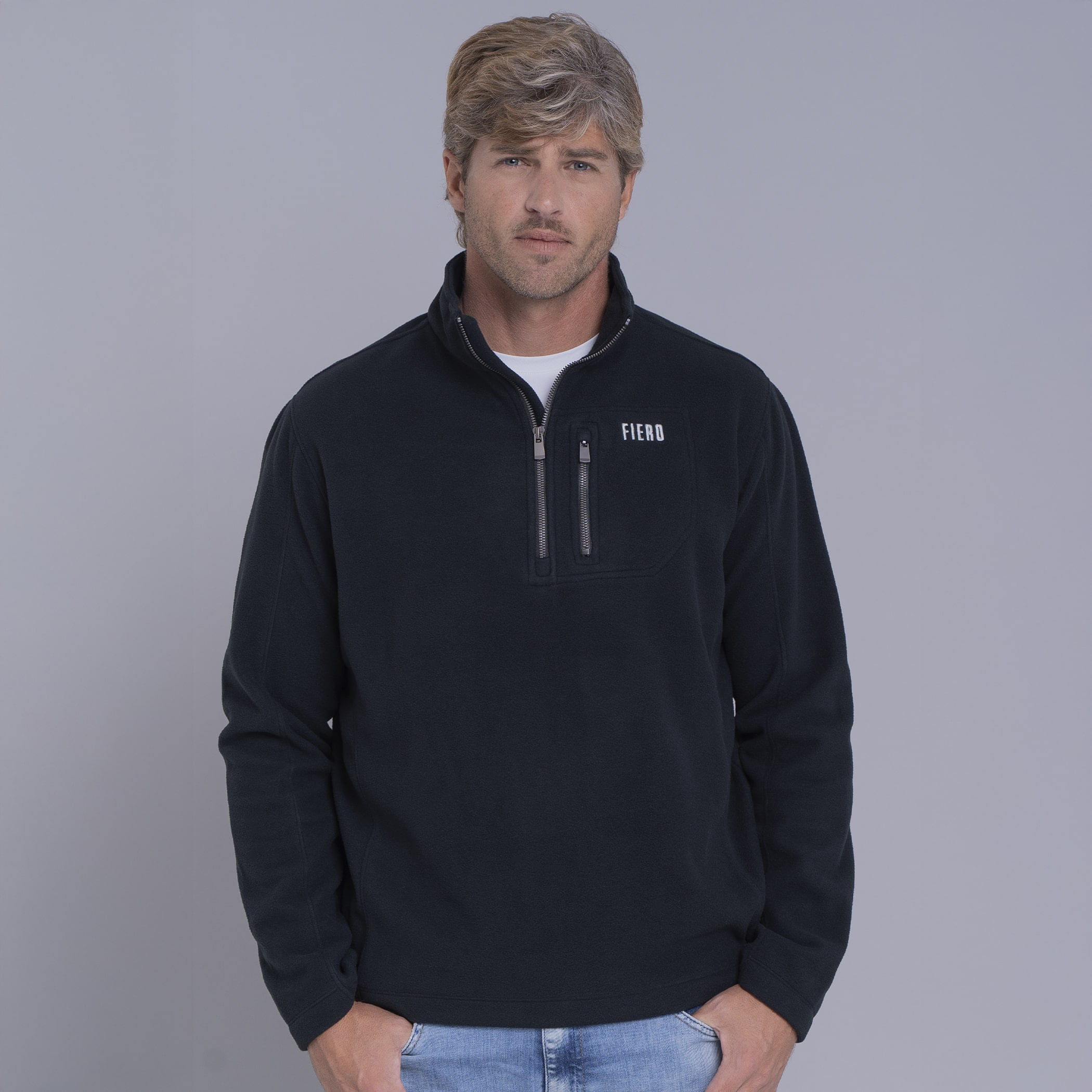 Fleece Térmico Masculino Expedition Meio Zíper (Sense Fleece Original)