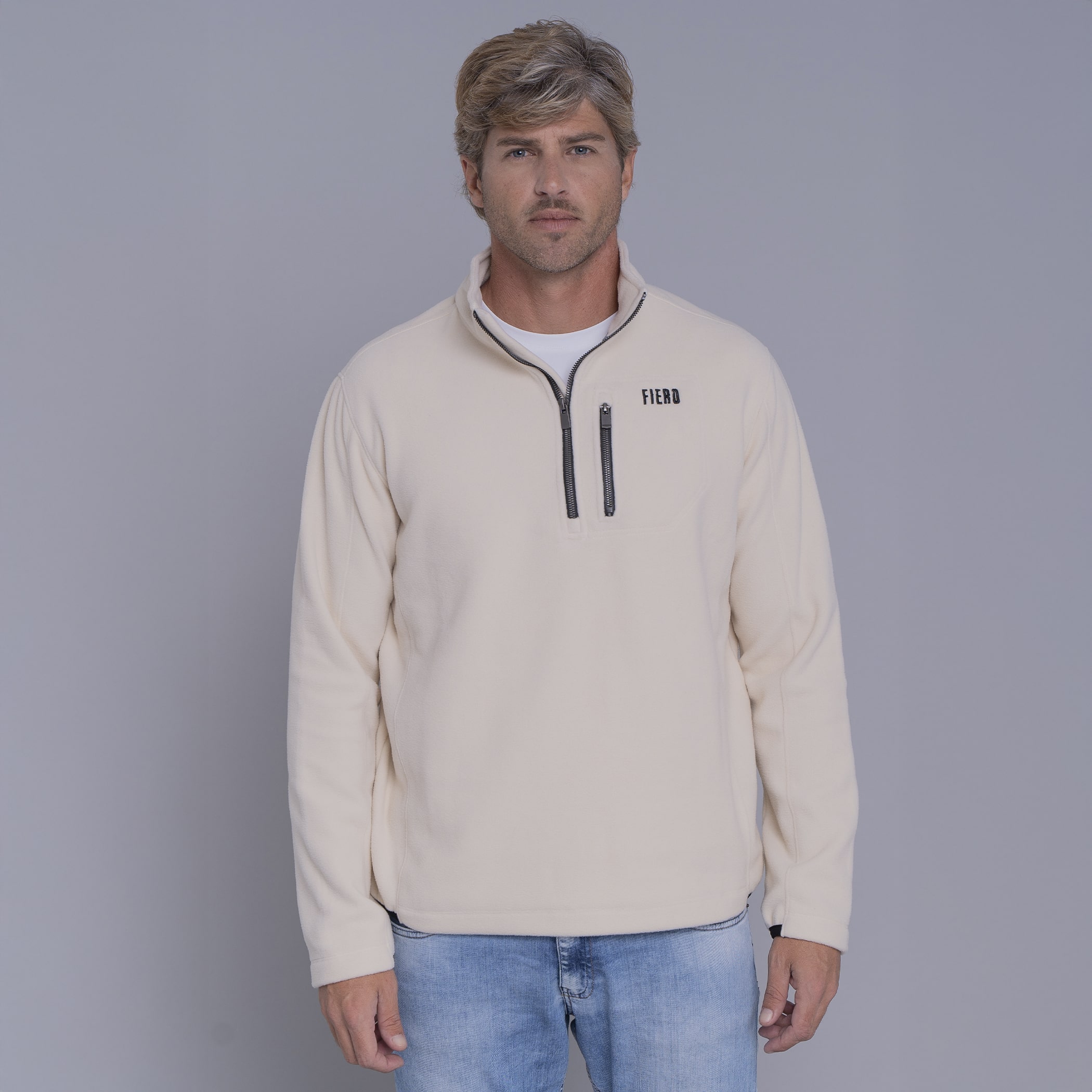 Fleece Térmico Masculino Expedition para neve e frio Meio Zíper Original