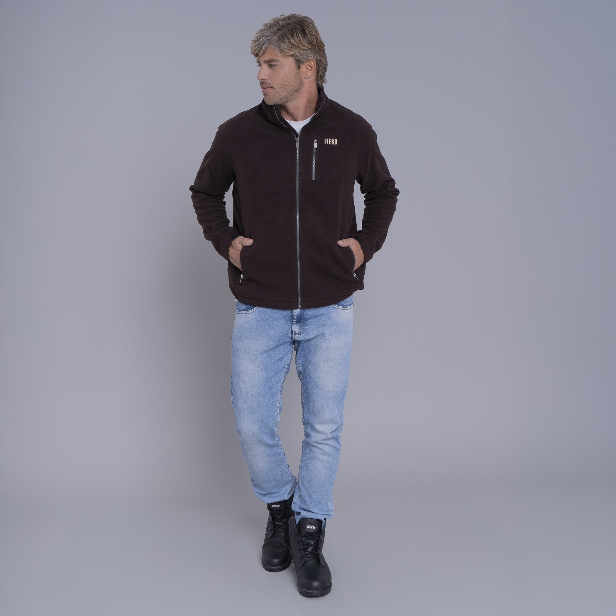 Casaco Térmico Masculino Expedition para neve e frio Meio Zíper Original