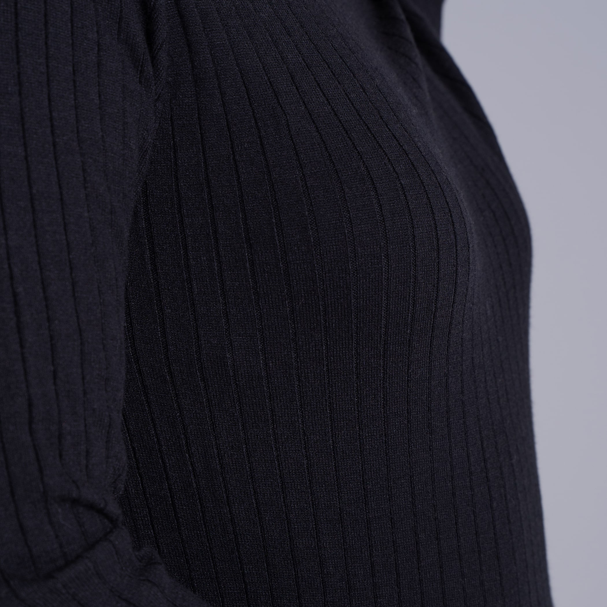 Vestido de tricot midi canelado Yala para o inverno