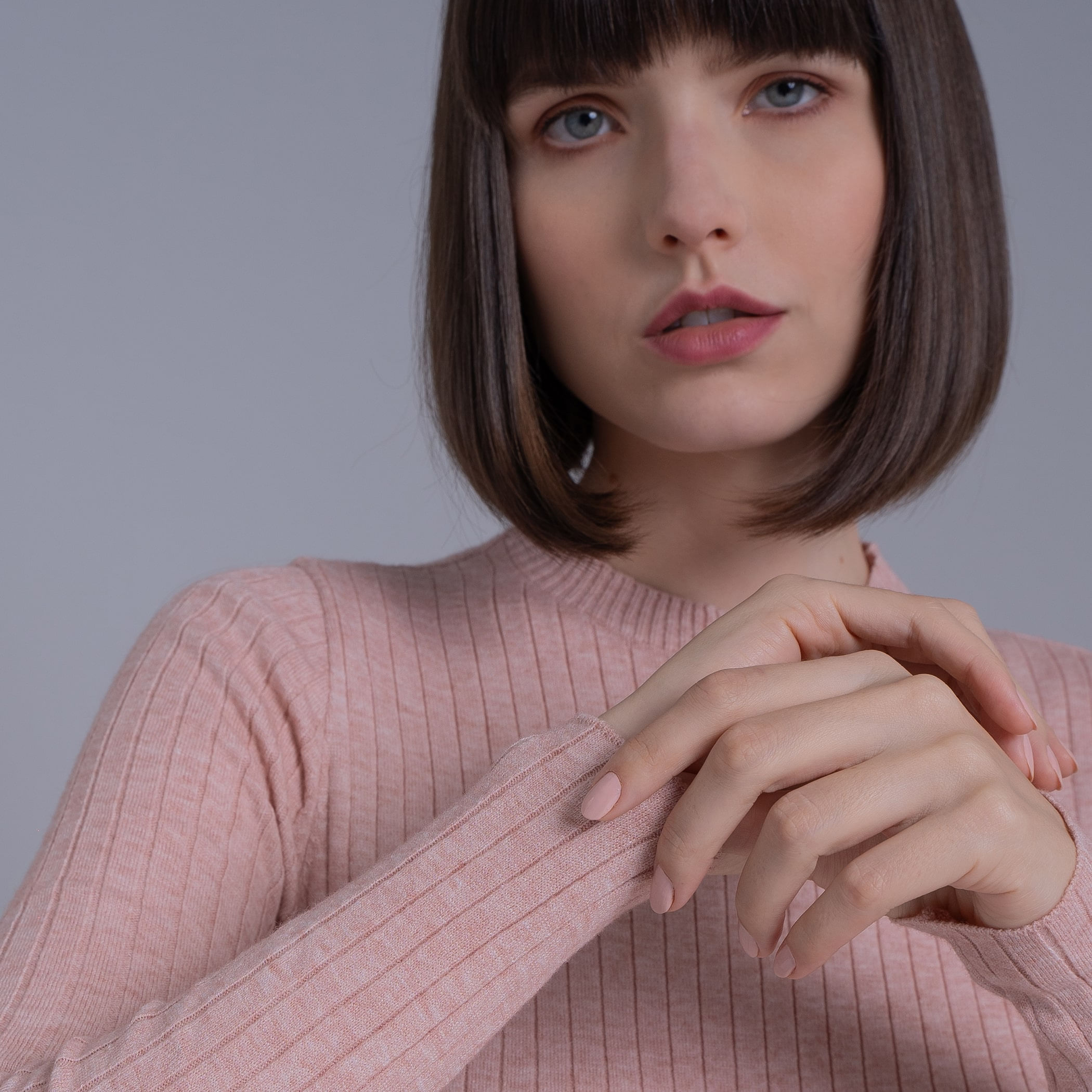 Vestido de tricot midi canelado Yala para o inverno