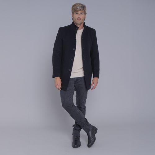 Casaco longo Masculino de lã Misti para o inverno e frio com forro térmico