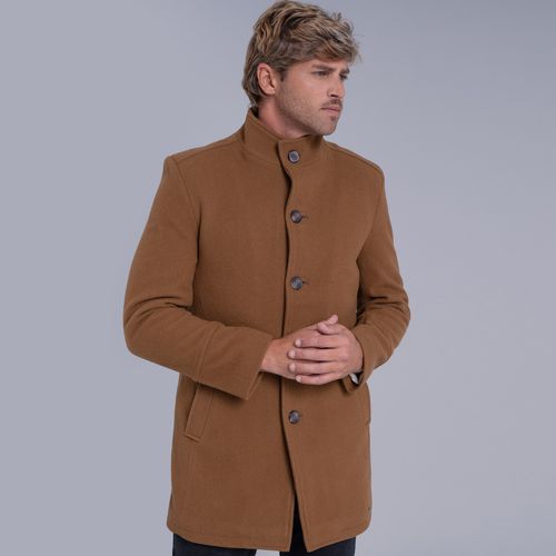 Casaco longo Masculino de lã Misti para o inverno e frio com forro térmico