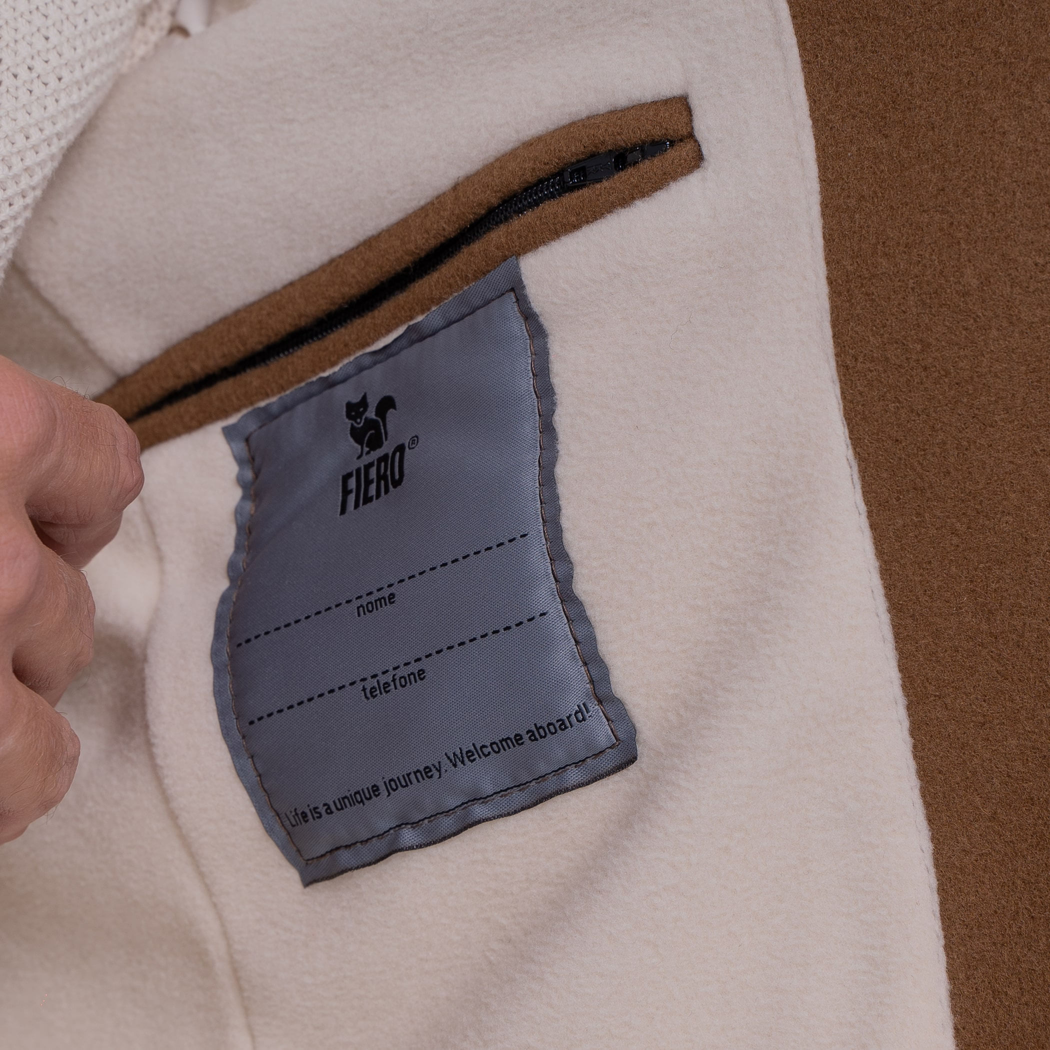 Casaco longo Masculino de lã Misti para o inverno e frio com forro térmico