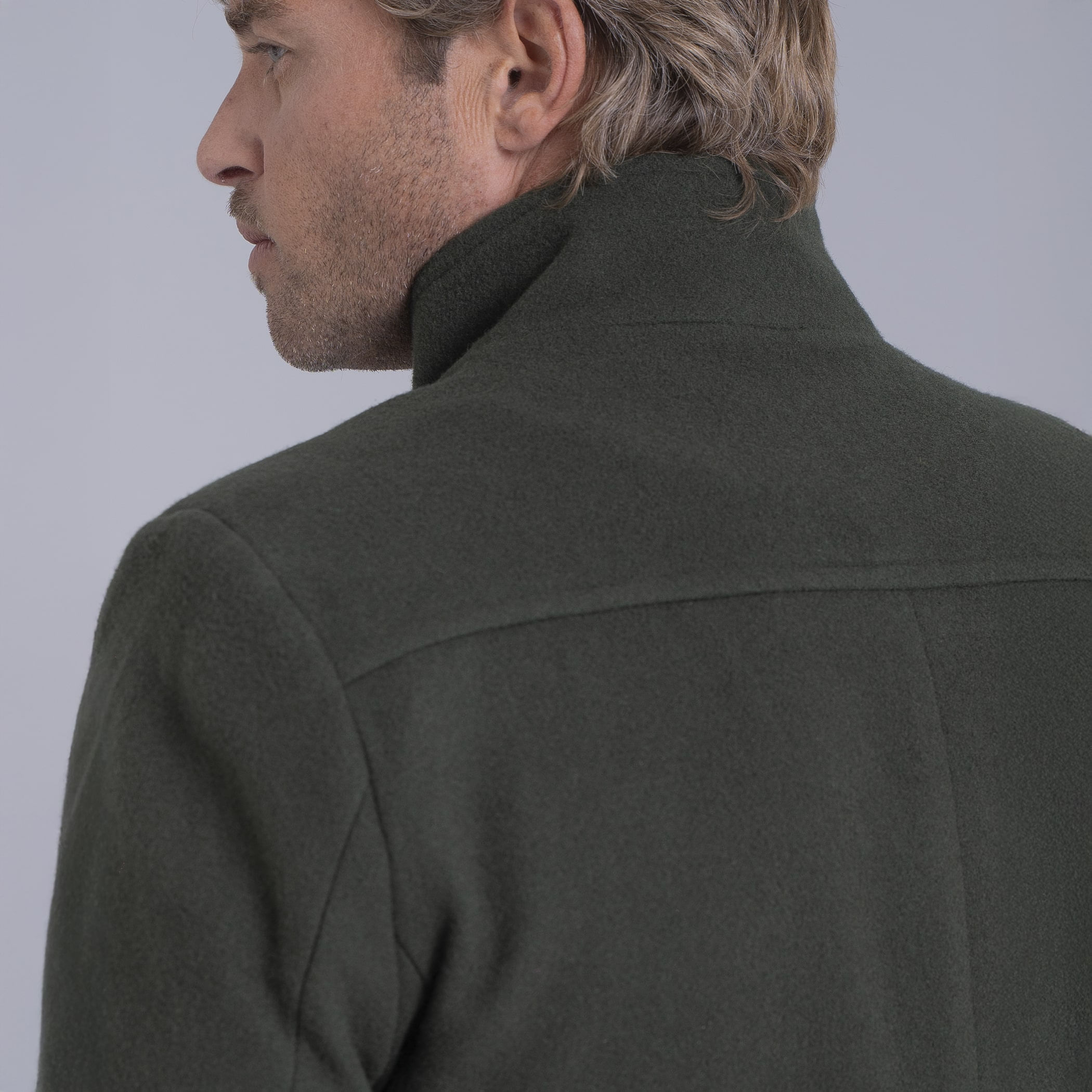 Casaco longo Masculino de lã Misti para o inverno e frio com forro térmico