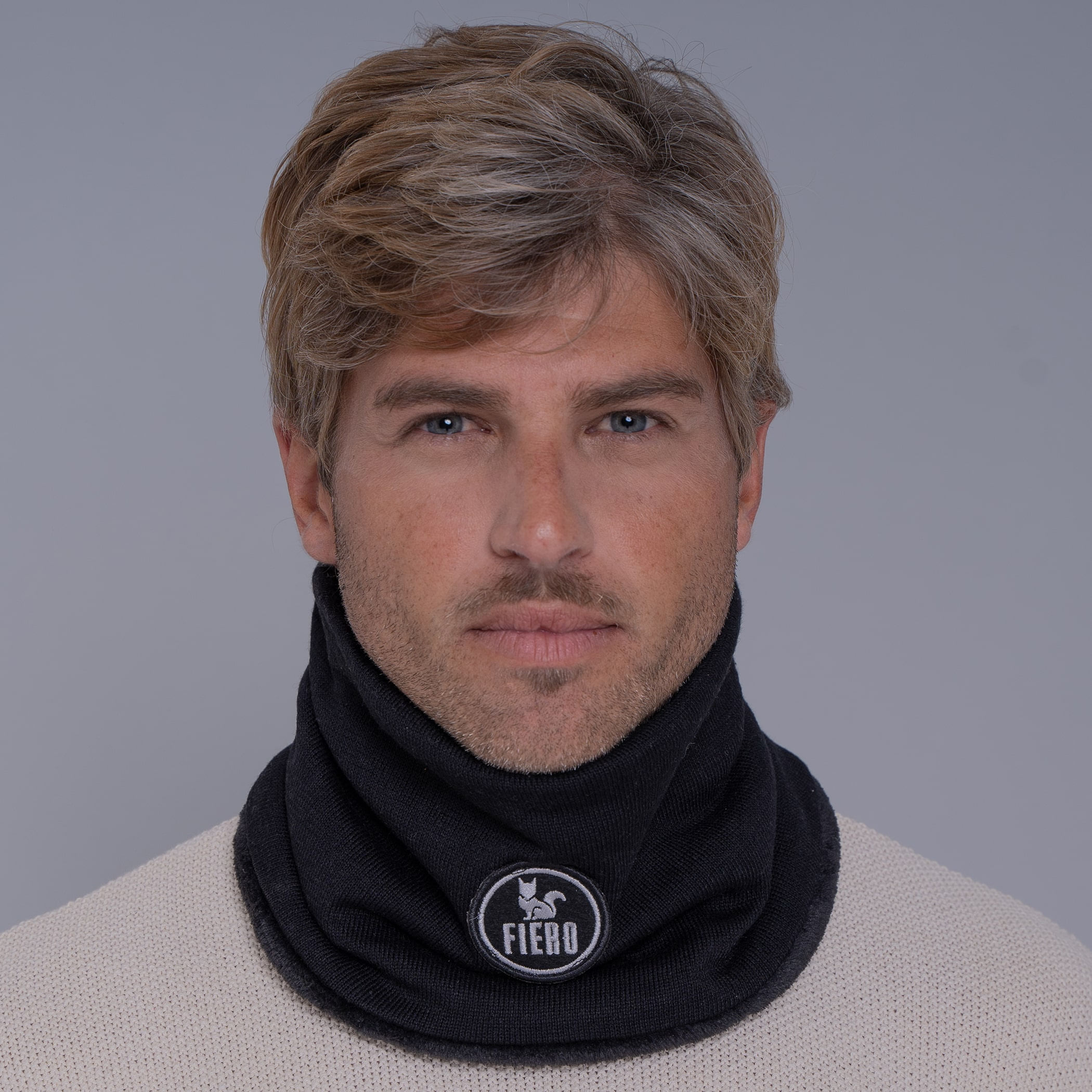 Gola cachecol de tricô forrada com lã Las Ventanas para o frio e inverno