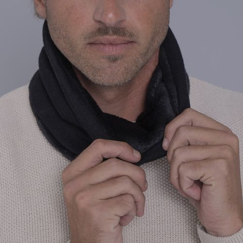Gola cachecol de tricô forrada com lã Las Ventanas para o frio e inverno