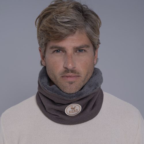 Gola cachecol de tricô forrada com lã Las Ventanas para o frio e inverno