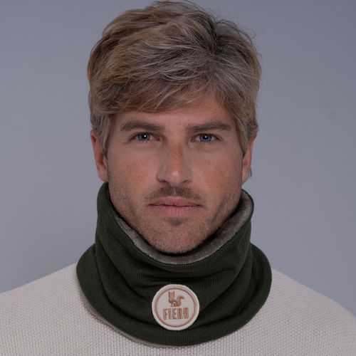 Gola cachecol de tricô forrada com lã Las Ventanas para o frio e inverno