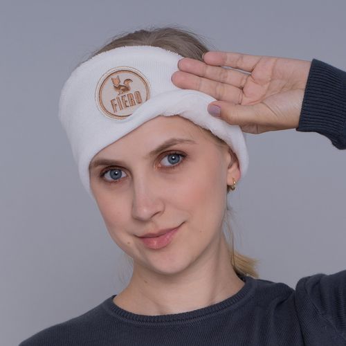 Protetor de orelha headband em tricot forrado canelado Las Ventanas para o frio