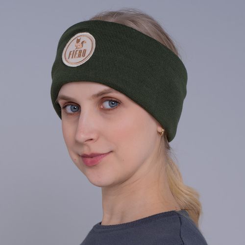 Protetor de orelha headband em tricot forrado canelado Las Ventanas para o frio