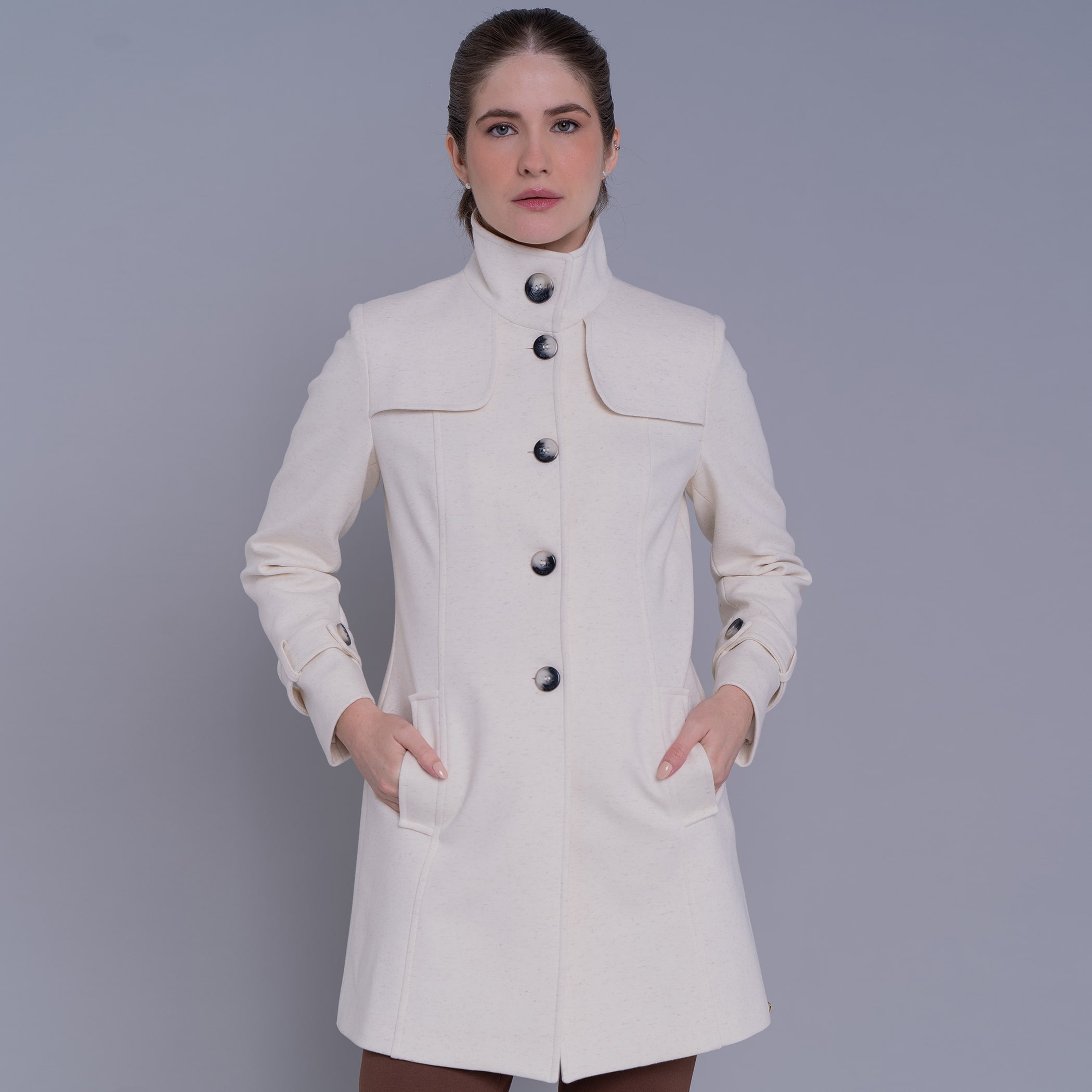 Casaco feminino Sillar de malha algodão premium