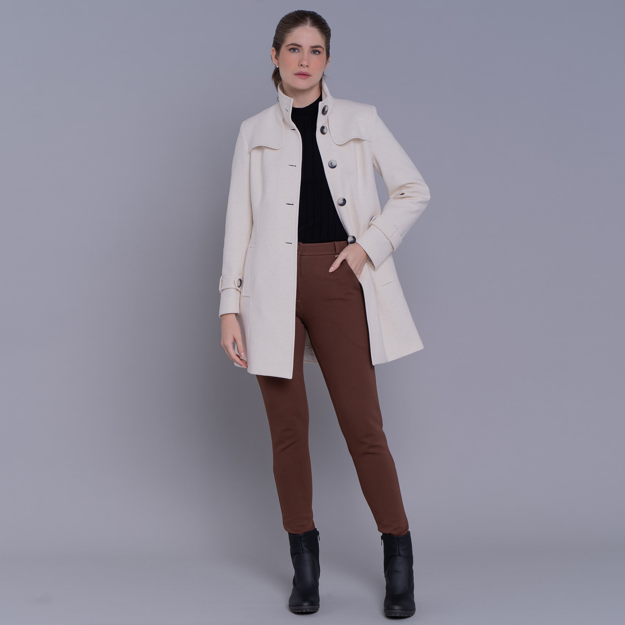Casaco feminino Sillar de malha algodão premium