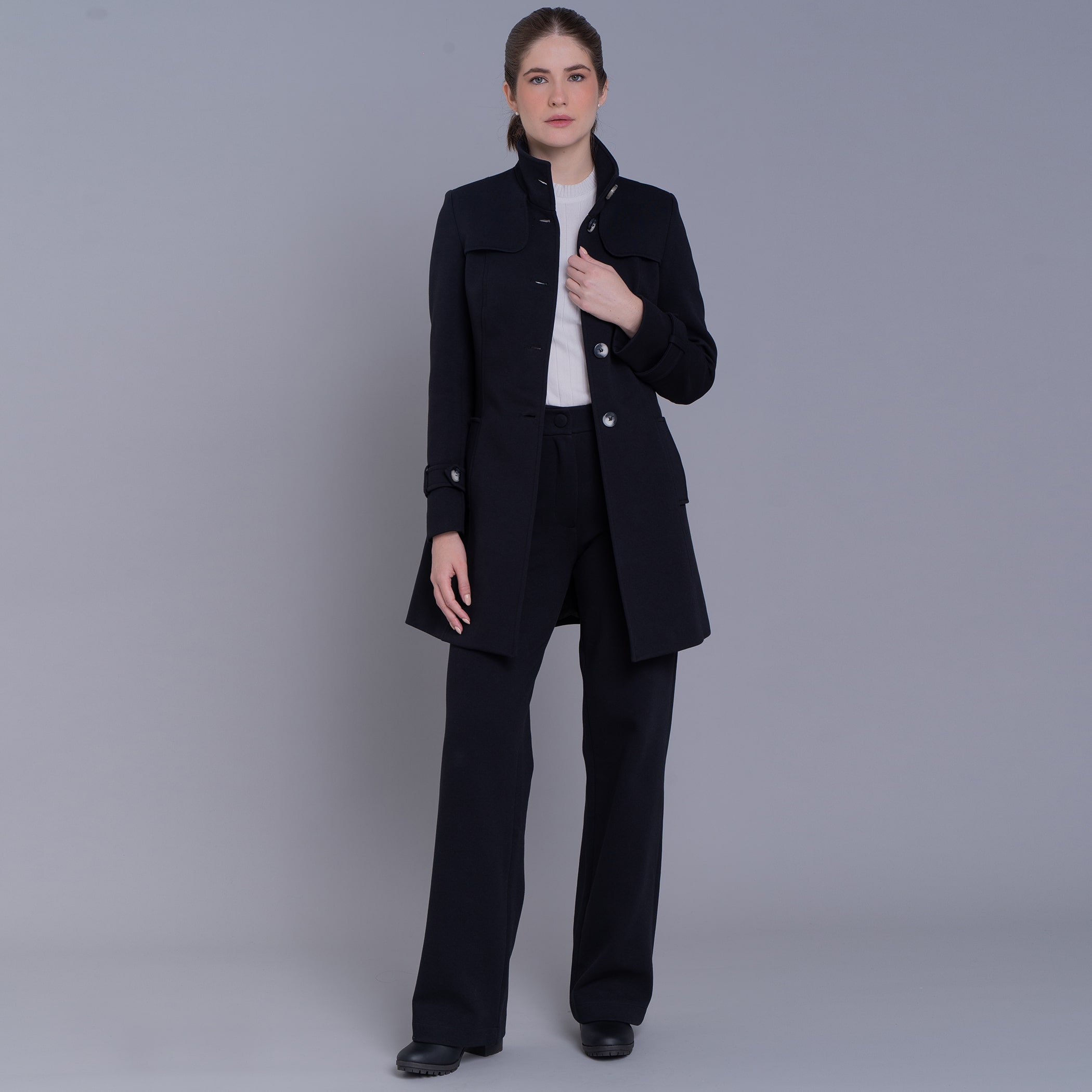 Casaco feminino Sillar de malha algodão premium