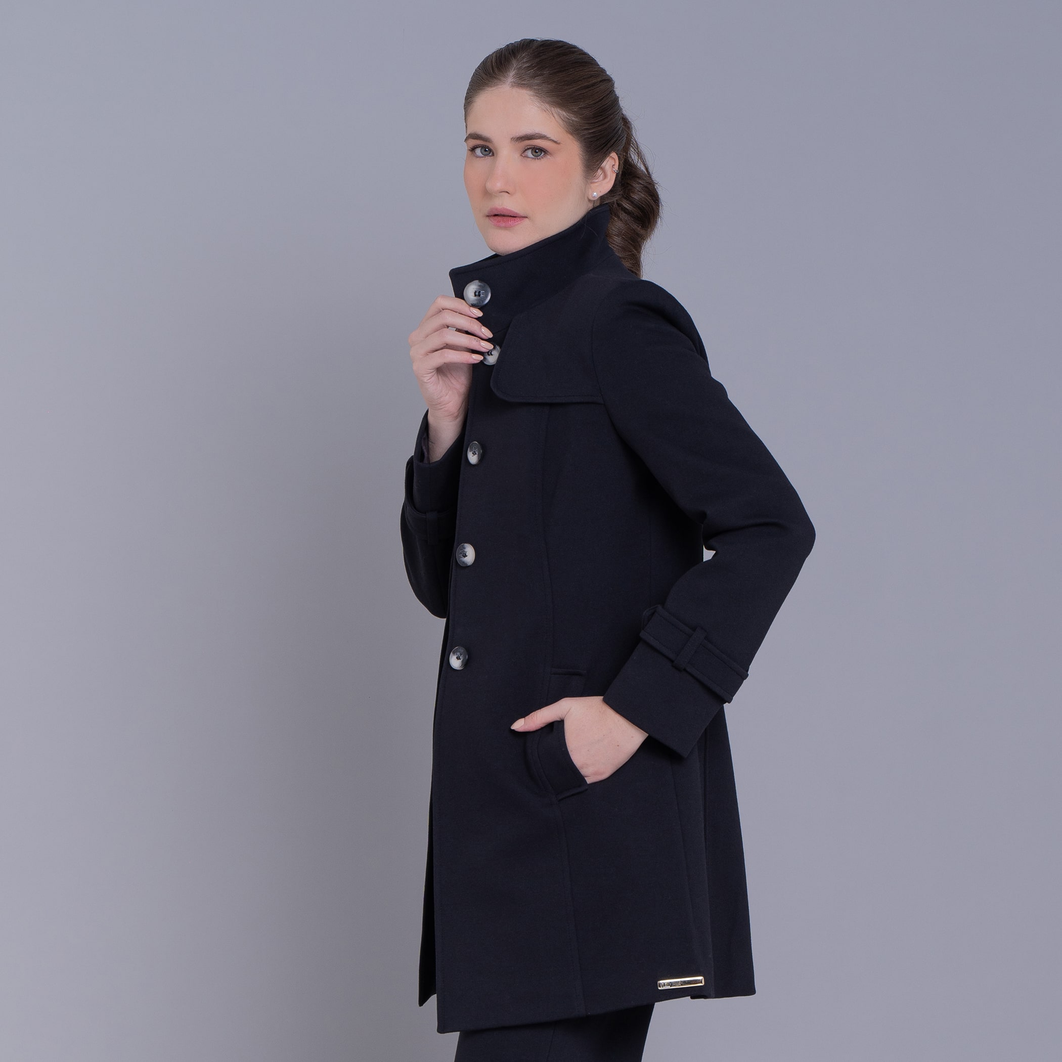 Casaco feminino Sillar de malha algodão premium
