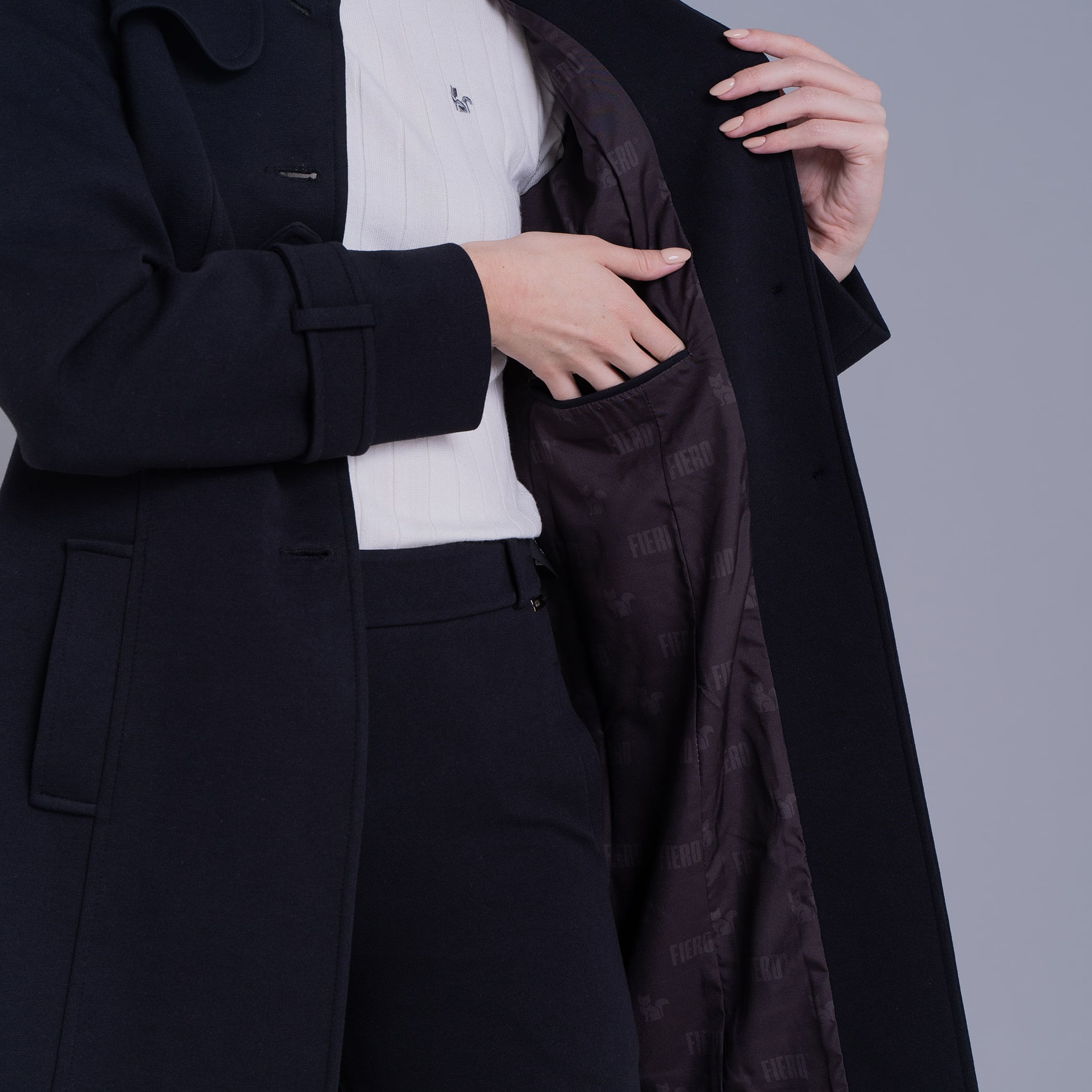 Casaco feminino Sillar de malha algodão premium