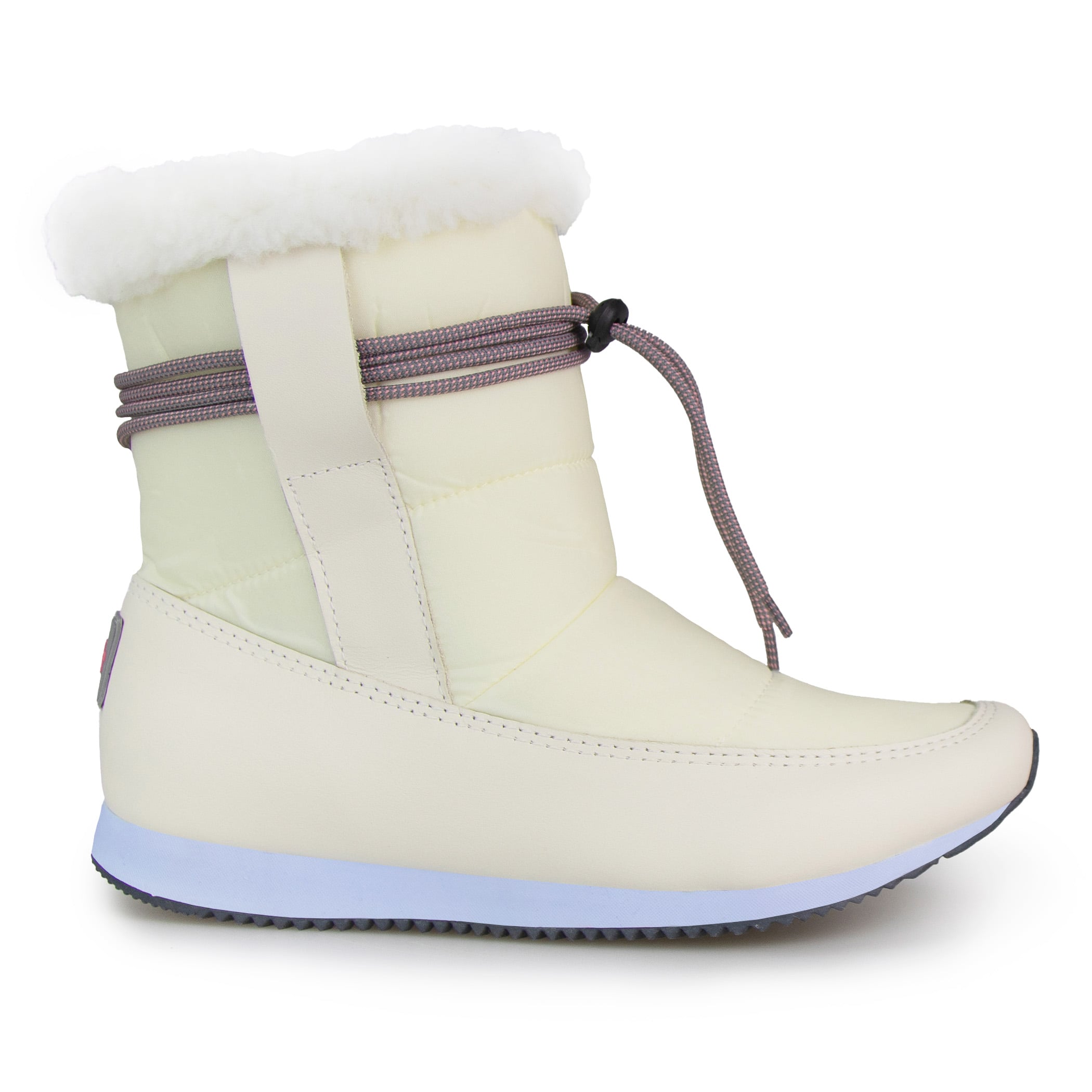 Bota Feminina de inverno confortável e quente para o frio Runny Flakes em lã sintética