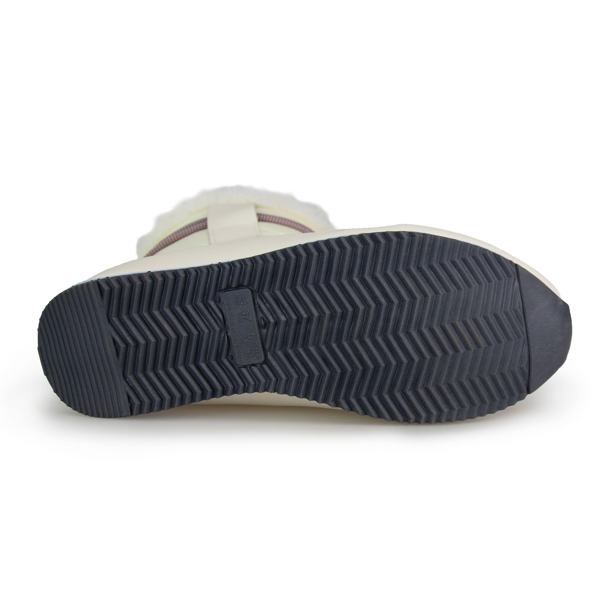 Bota Feminina de inverno confortável e quente para o frio Runny Flakes em lã sintética