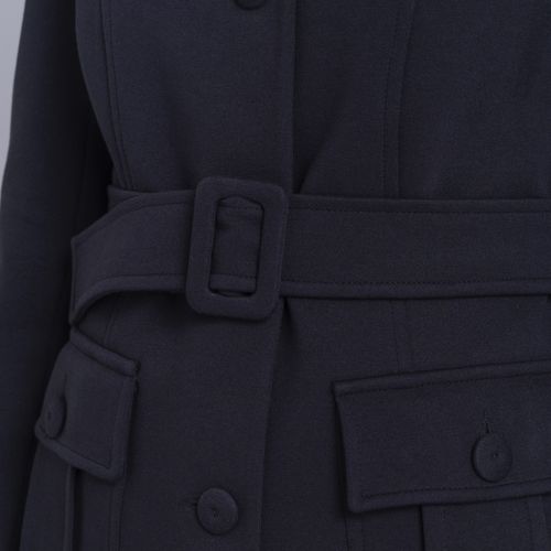 Casaco feminino com cinto Amauta de malha algodão premium