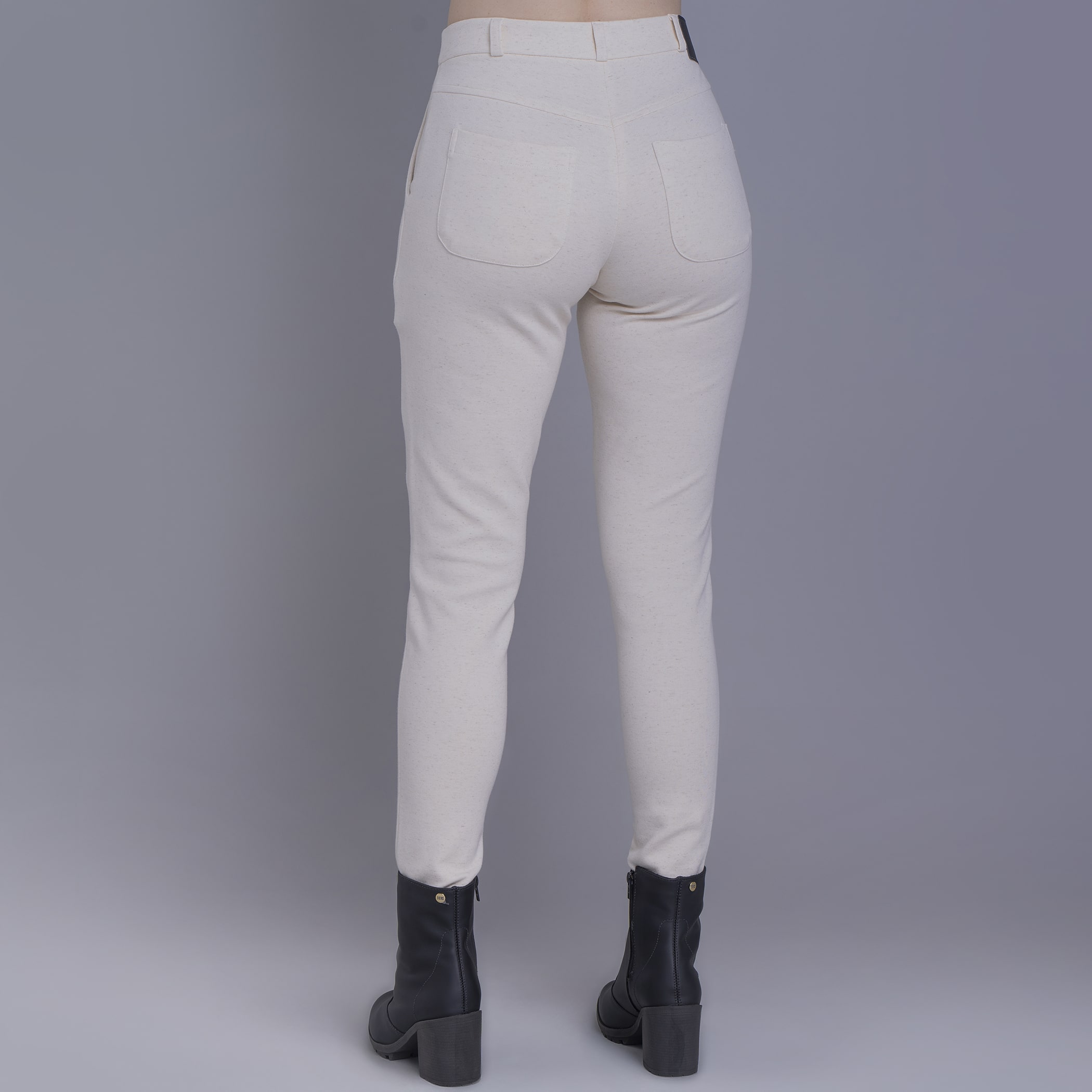 Calça feminina skinny de malha premium Linz