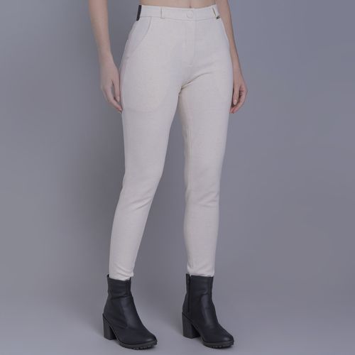 Calça feminina skinny de malha premium Linz