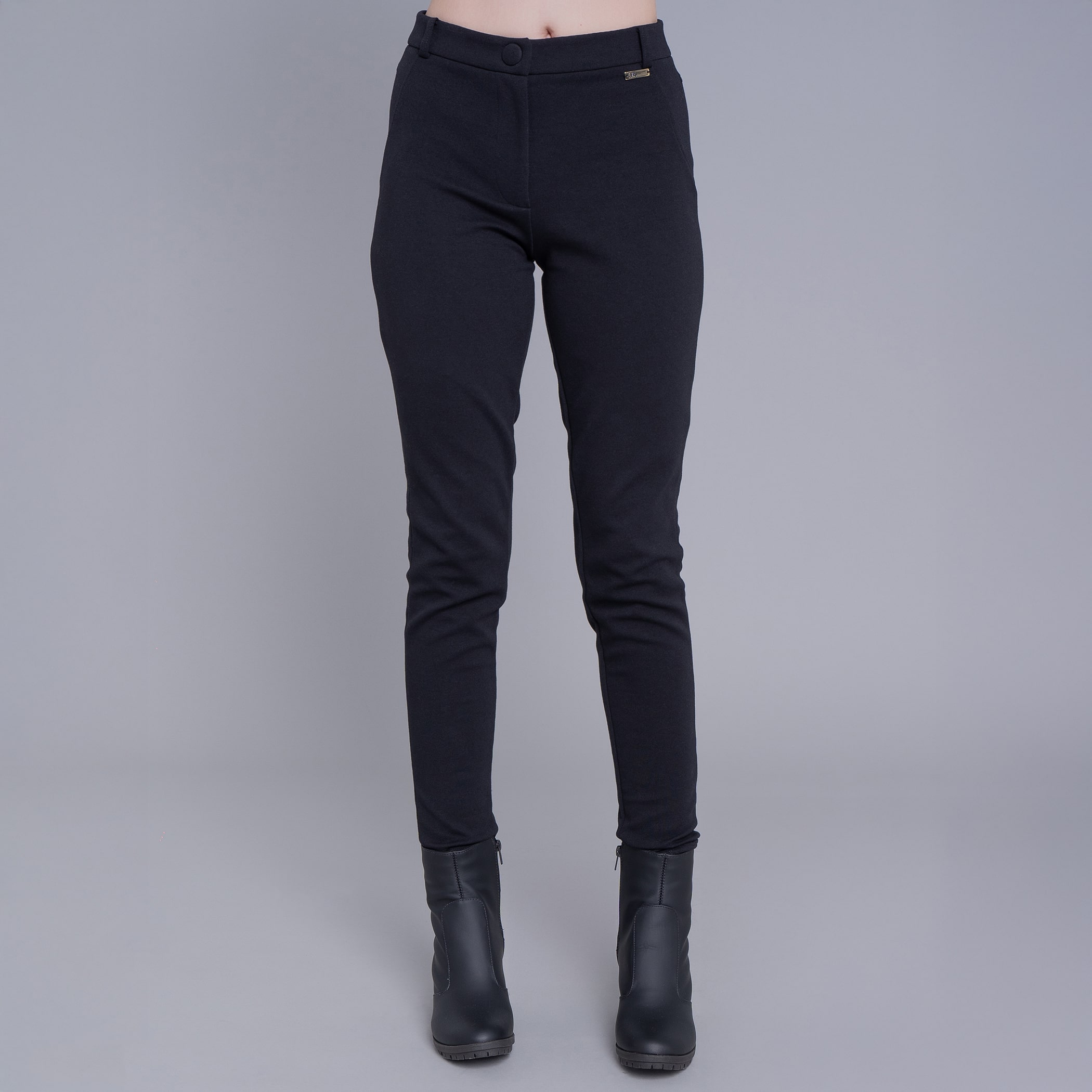 Calça feminina skinny de malha premium Linz